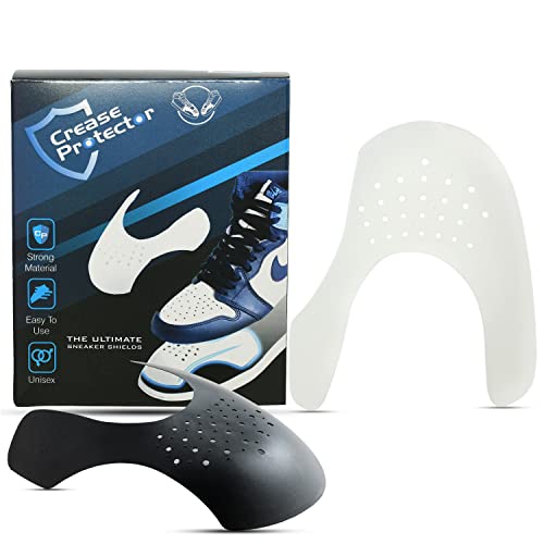Crease Protector By SNEAKON | The Ultimate Crease Protection for Sneakers | Shoe Crease Remover | Shoe Crease Decreaser | Anti-Wrinkle | Shoe Crease Reducer | EU: 41-45 / UK: 7-11 / US: 8-12, WHITE (LARGE)