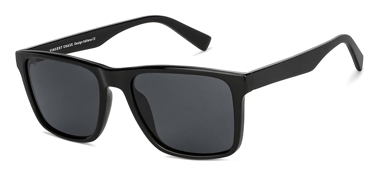 VINCENT CHASE EYEWEAR By Lenskart | Full Rim Square Sunglasses | Polarized And 100% UV Protected|Men & Women| Vc S13973 VINCENT CHASE EYEWEAR By Lenskart | Full Rim Square Sunglasses | Polarized And 100% UV Protected|Men & Women| Vc S13973