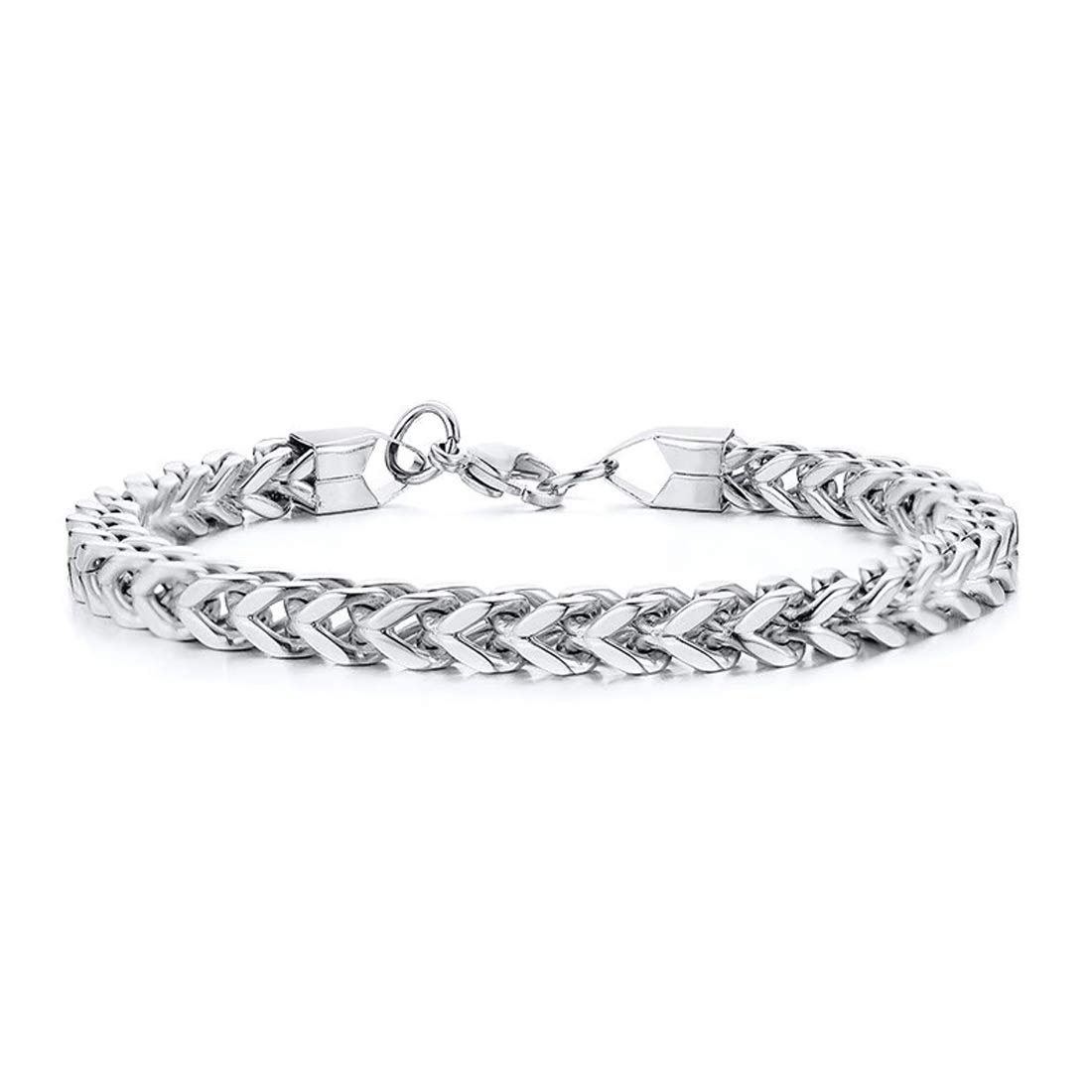 Nakabh Cuban 8 inch Stainless Steel Bracelet for Men Boys Nakabh Cuban 8 inch Stainless Steel Bracelet for Men Boys