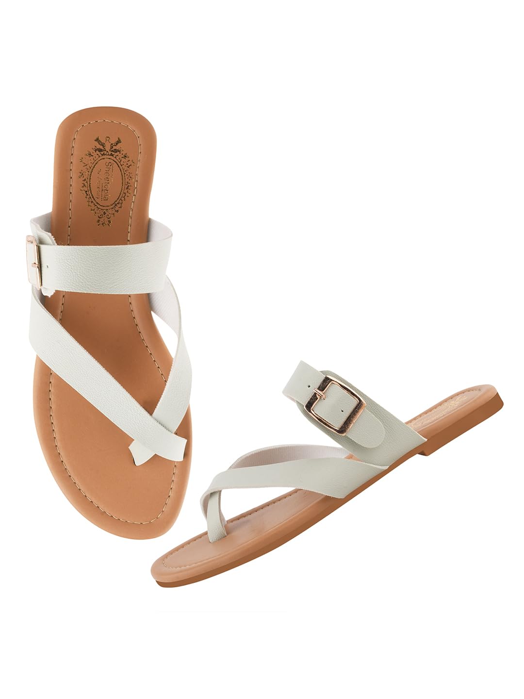 Shoetopia Women’s Flats with Side Buckle | Stylish Comfortable Slip-On Ballerina Shoes for Women & Girls | Casual & Office