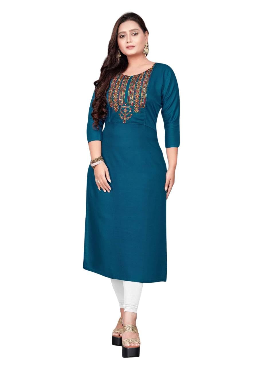 ZOLO CREATIONS Fashionable Straight Cut Kurta for Women’s Wardrobe