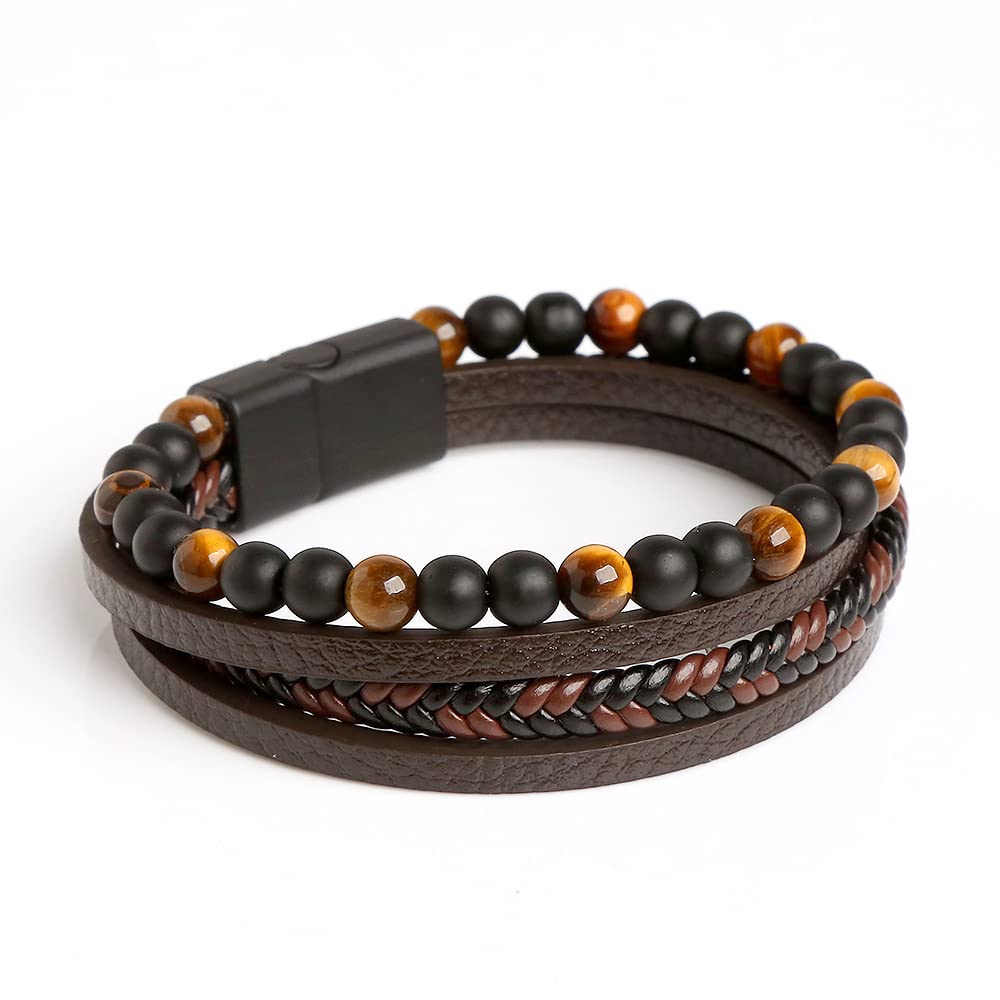 Fashion Frill Stylish Bracelet For Men Boys Boho Jewelry Beads Leather Charm Bracelets For Men Boys Tiger Eye’s Stone Rosary love Bracelet Bangle Gift Accessories Mens Jewellery Bracelets Fashion Frill Stylish Bracelet For Men Boys Boho Jewelry Beads Leather Charm Bracelets For Men Boys Tiger Eye’s Stone Rosary love Bracelet Bangle Gift Accessories Mens Jewellery Bracelets