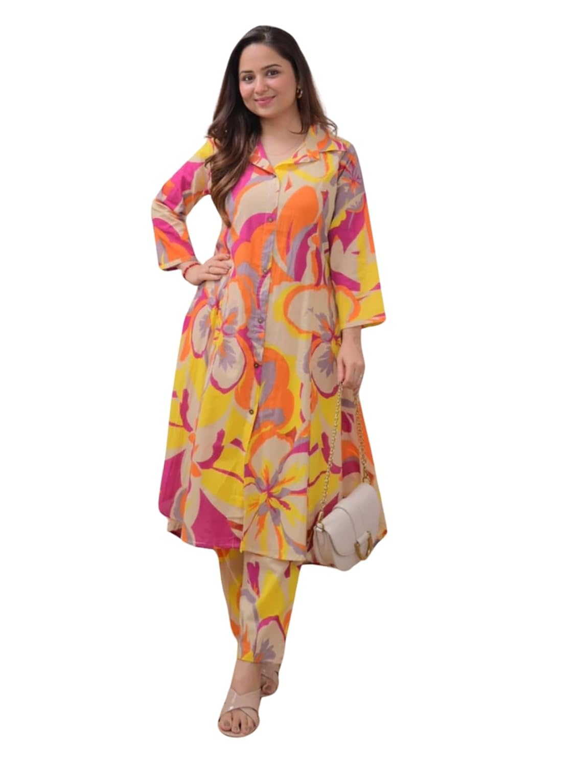 Leriya Fashion Anarkali Kurta-Set for Women – Viscose Rayon Printed Kurta & Straight Pant | Festive Ethnic Indian Traditional Outfit for Functions & Puja Leriya Fashion Anarkali Kurta-Set for Women – Viscose Rayon Printed Kurta & Straight Pant | Festive Ethnic Indian Traditional Outfit for Functions & Puja