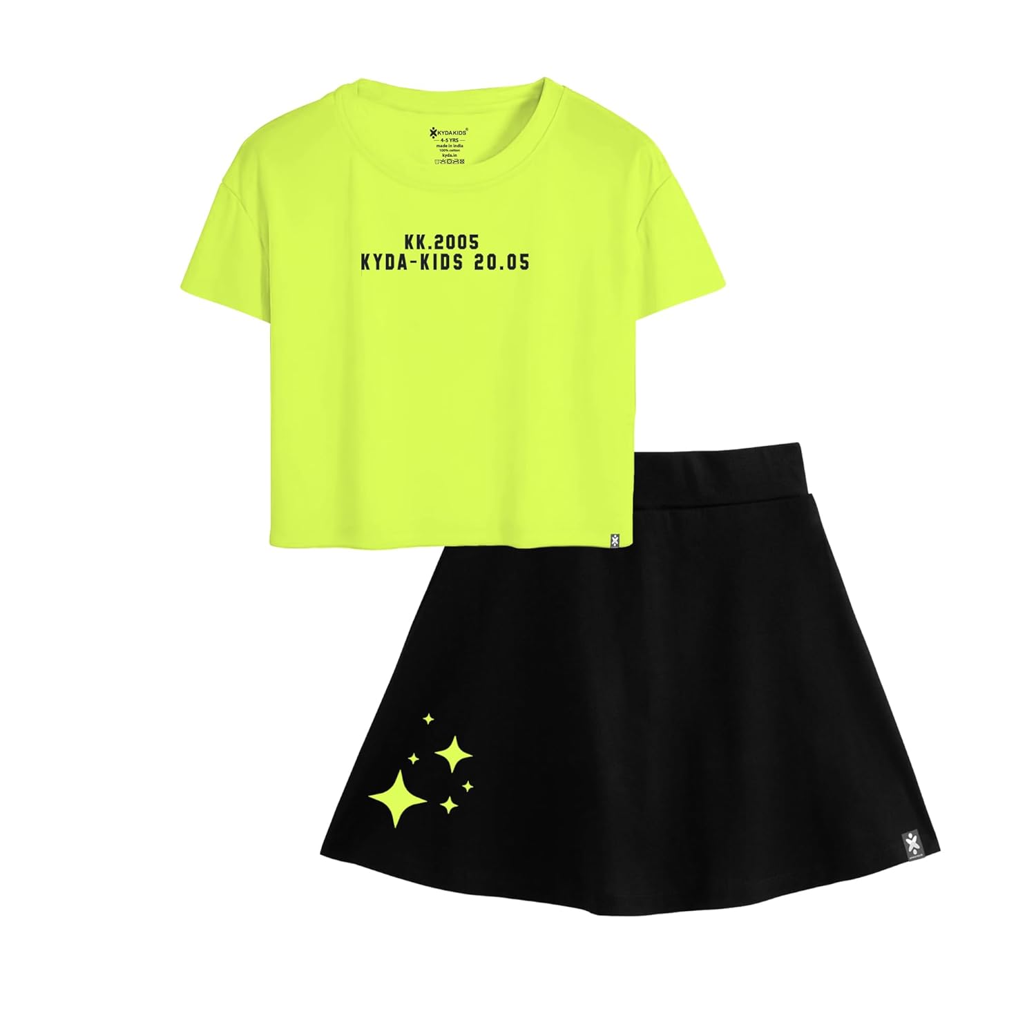 KYDA KIDS Girls Letter Print Cotton Printed Clothing Set