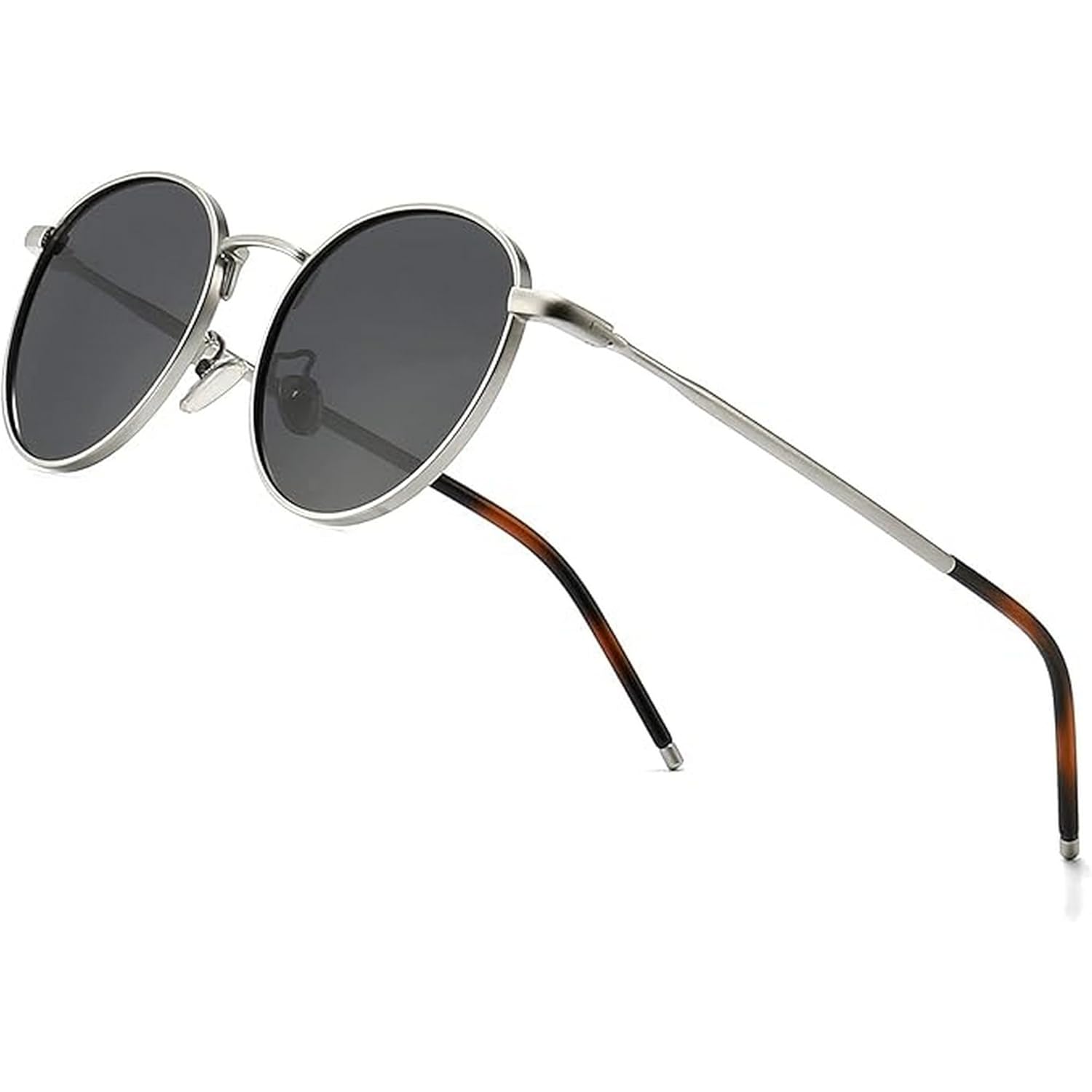 Dervin Ponderable UV Protection Coating Round Sunglasses for Men and Women Classic Metal Sun Glasses Dervin Ponderable UV Protection Coating Round Sunglasses for Men and Women Classic Metal Sun Glasses