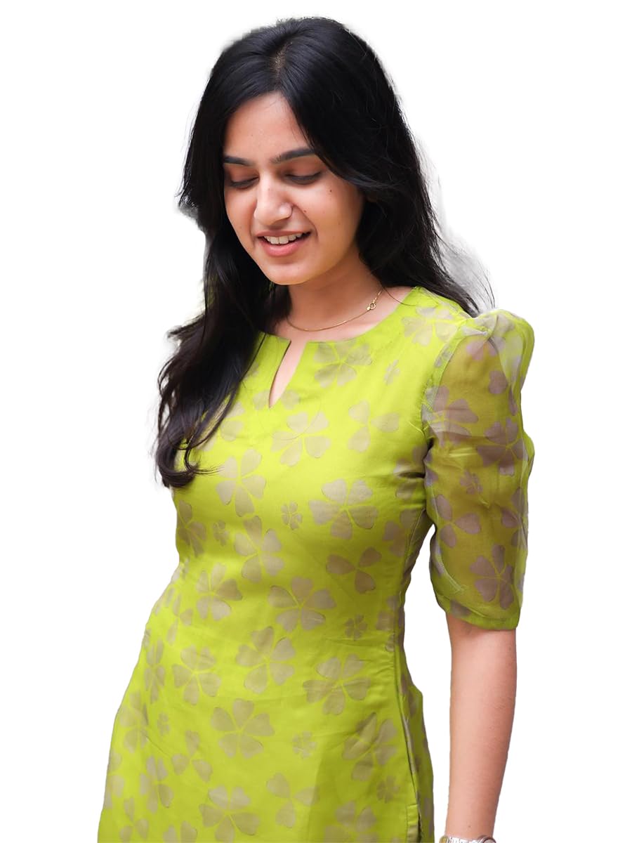 Sun Fashion And Lifestyle Women’s Straight Printed Kurti with Crepe Lining Sun Fashion And Lifestyle Women’s Straight Printed Kurti with Crepe Lining