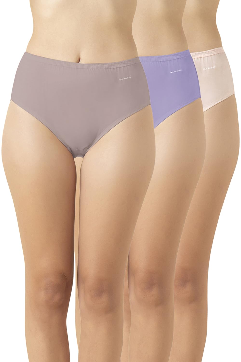 Van Heusen Women’s Cotton Solid And Slub Hipster Briefs – Pack Of 3 Van Heusen Women’s Cotton Solid And Slub Hipster Briefs – Pack Of 3