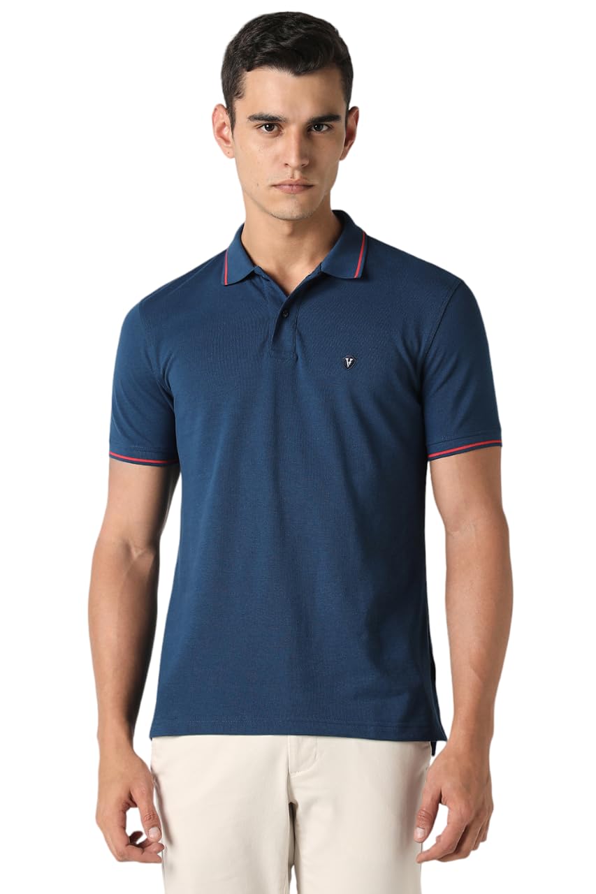 Van Heusen Men’s Cotton Solid Regular Fit T-Shirt Van Heusen Men’s Cotton Solid Regular Fit T-Shirt