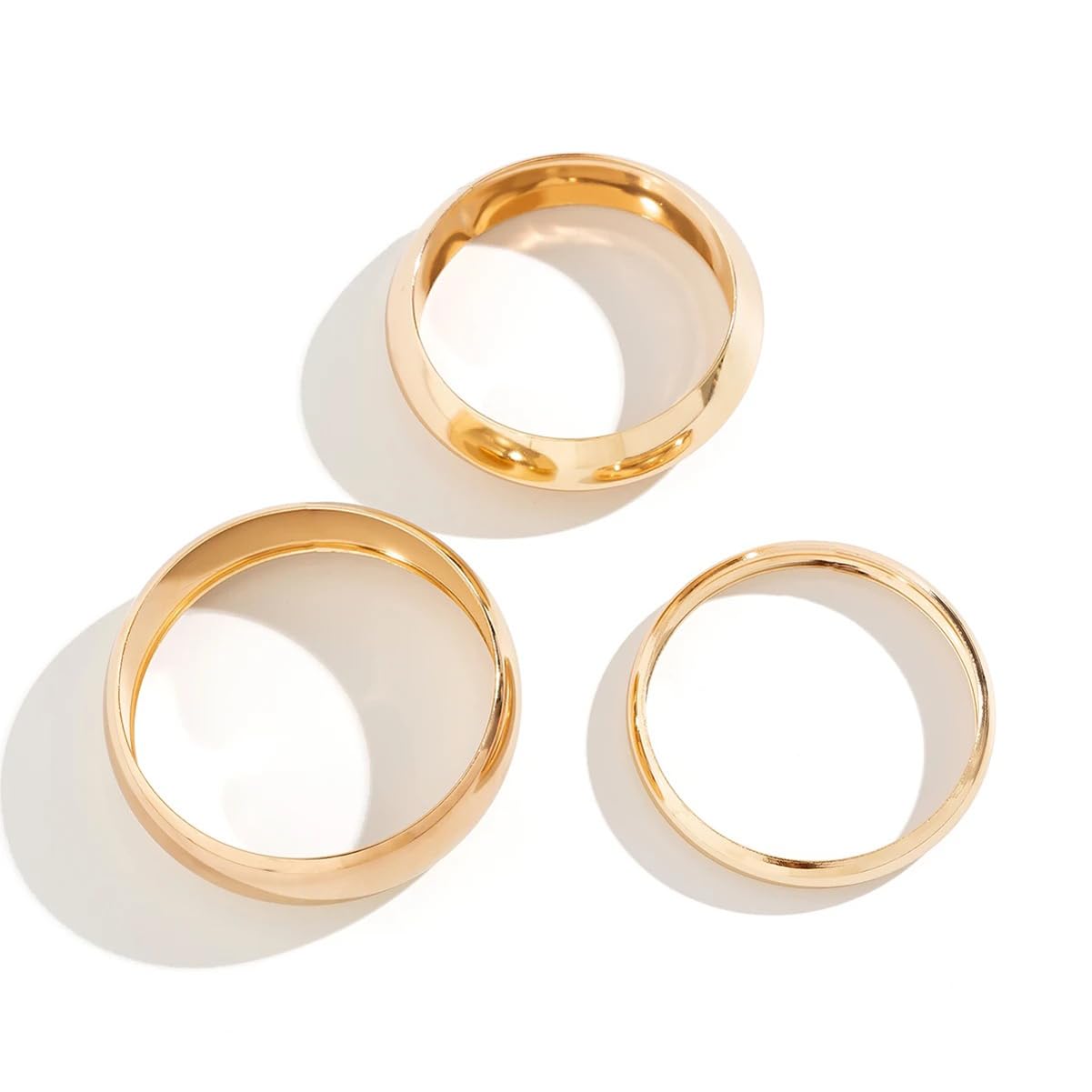 Shining Diva Fashion Latest Oversized Stylish Kada Bangle Cuff Bracelet for Women & Girls (sd16175b) Set of 3