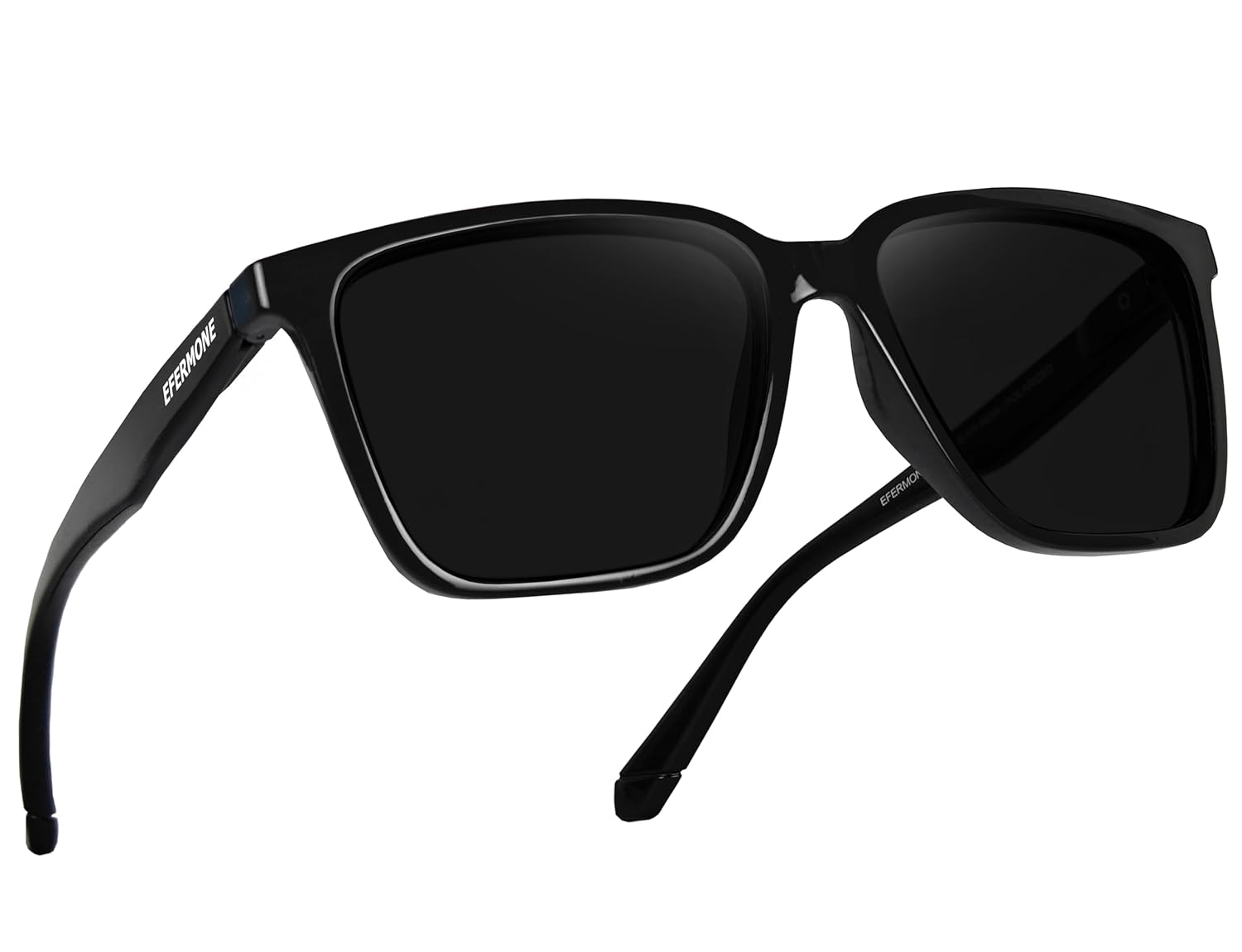 EFERMONE® Polarized Sunglasses for Men and Women 100% UV Protection Outdoor Travelling Sports Bikes Cars Driving and Hiking (Square | Medium)