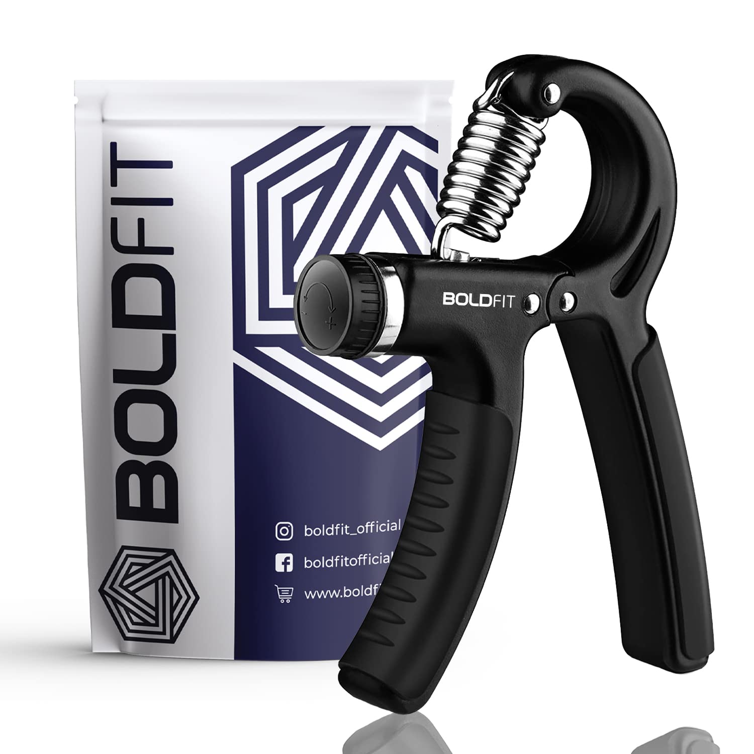 Boldfit Mumbai Indians Official Merchandise Adjustable Hand Grip Strengthener, Plastic Gripper for Men&Women for Gym Hand Exercise Equipment to Use in Home for Forearm Exercise Power Gripper Boldfit Mumbai Indians Official Merchandise Adjustable Hand Grip Strengthener, Plastic Gripper for Men&Women for Gym Hand Exercise Equipment to Use in Home for Forearm Exercise Power Gripper