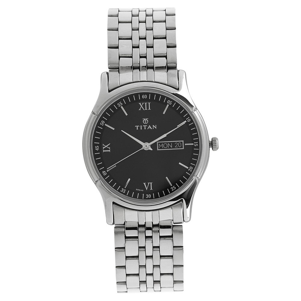 Titan Karishma Analog Black Dial Men’s Watch-NL1636SM01