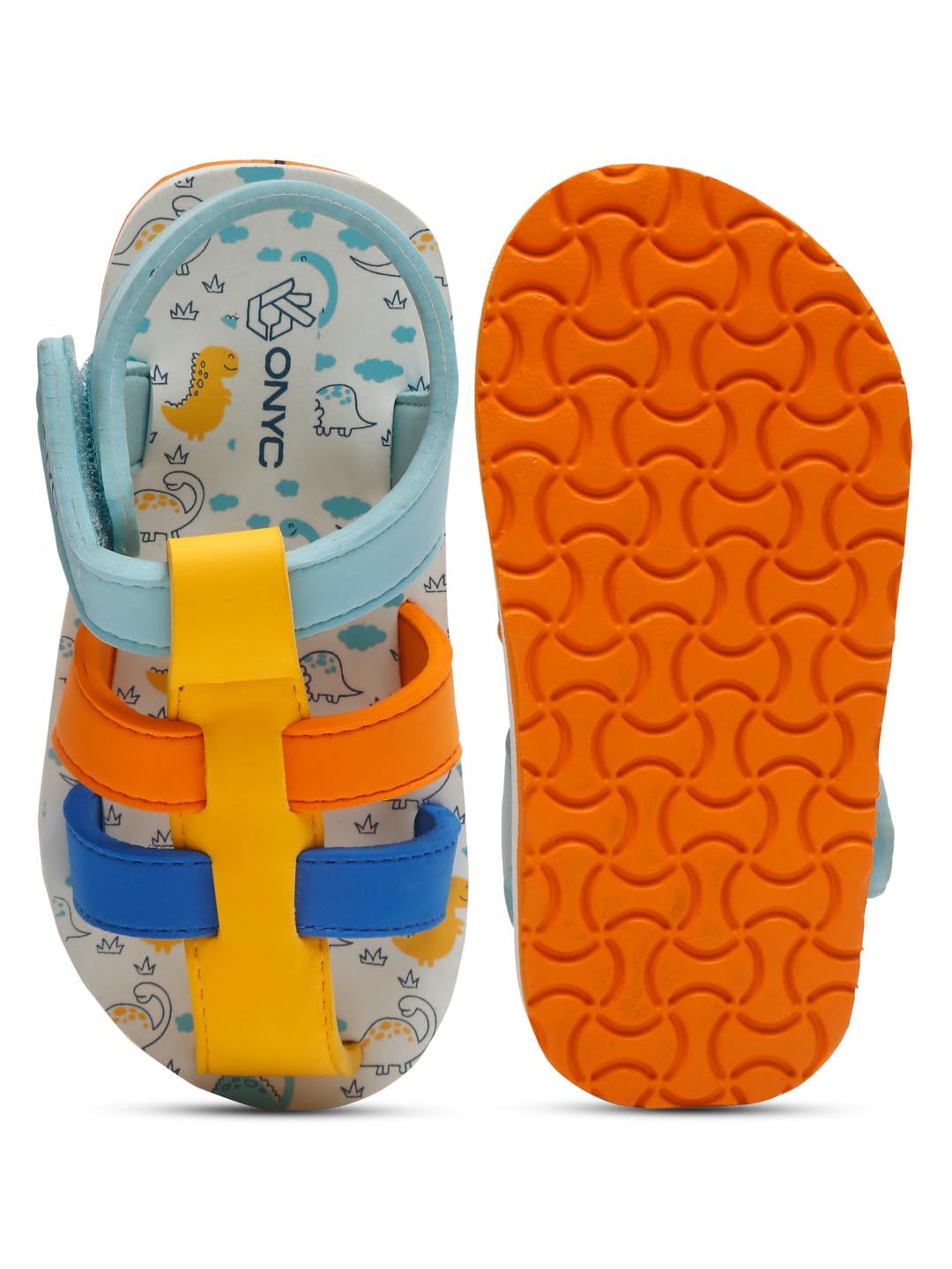ONYC Premium Dino Sandals for Kids Boys – Multicolour