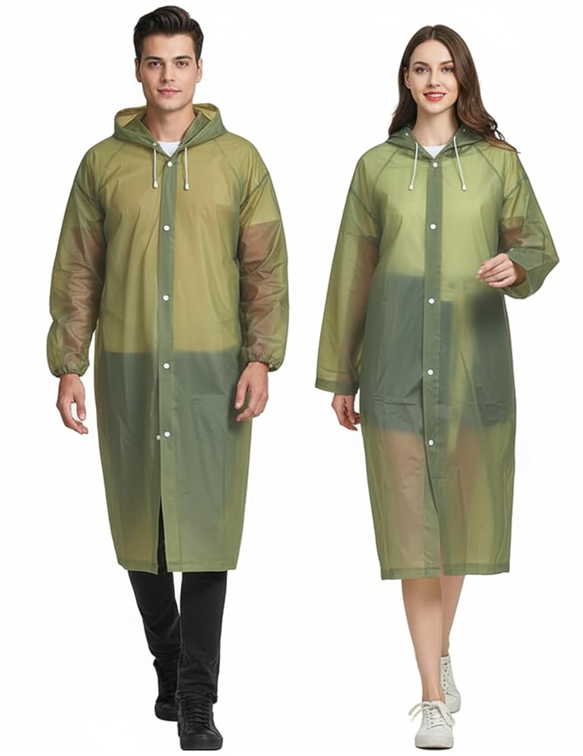 HACER EVA Waterproof Unisex Rain Coat Hooded Full Sleeves Outdoor Men, Women, Boys & Girls Rainwear Poncho Raincoat for Bikers, Camping, Hiking & Travelling (1Pc)