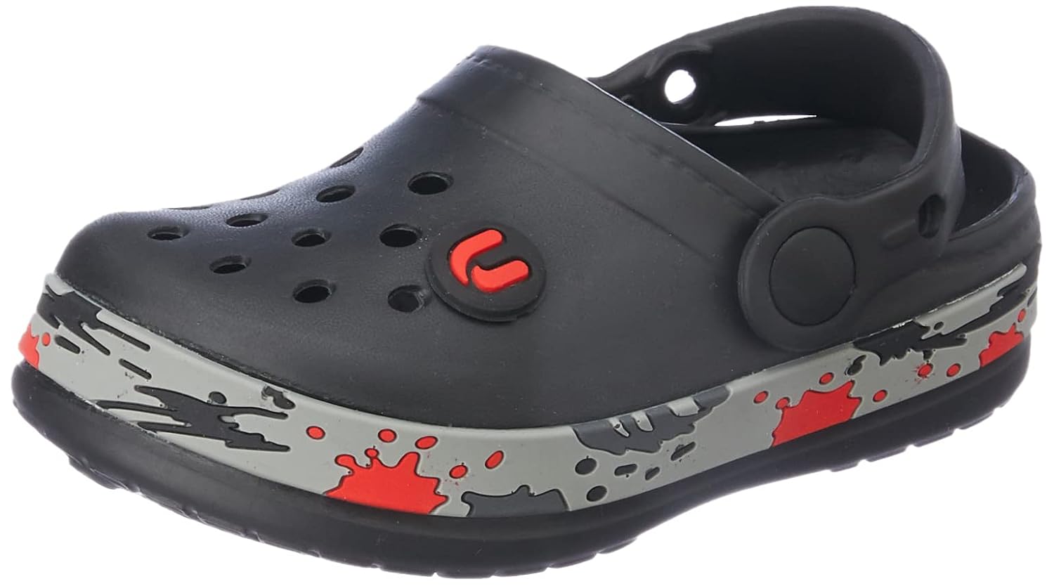 URJO unisex-child Kids_splash Casual Clogs/Sandals for Kids with Soft Sole | Waterproof & Lightweight | Comfortable & Durable | Stylish Adustable Back Strap Indoor & Outdoor Sandals /Clogs for BOYS & GIRLS (Neoz)