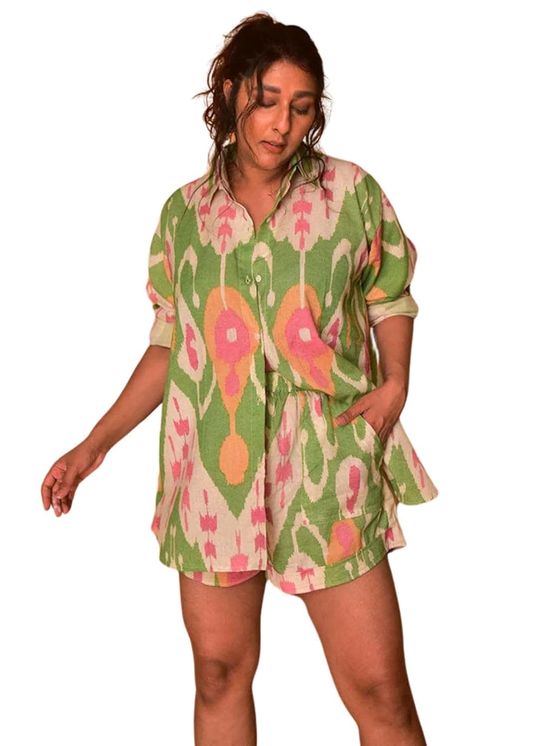 Leriya Fashion Stylish Co-ord Set for Women – Trendy Korean Summer Travel Outfit | Pajama Set For Women & Girl for Beach & Holiday Look