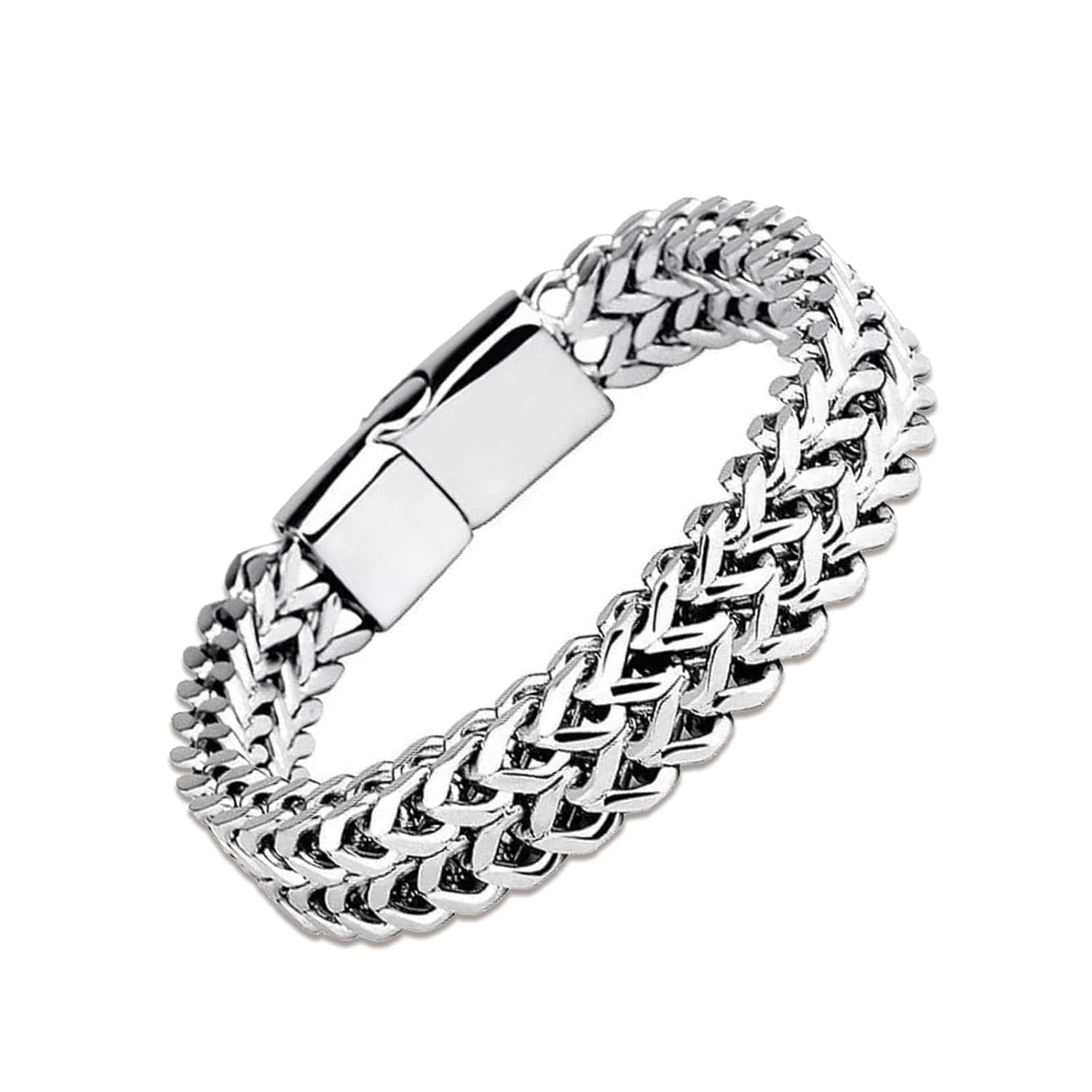 Chuppinz Bracelet for Man, Mens Accessories Stylish Hand Accessories,Suitable for Both Men and Boys, Fashion Gift for Birthday and Anniversary,Stainless Steel White Bracelet Chuppinz Bracelet for Man, Mens Accessories Stylish Hand Accessories,Suitable for Both Men and Boys, Fashion Gift for Birthday and Anniversary,Stainless Steel White Bracelet