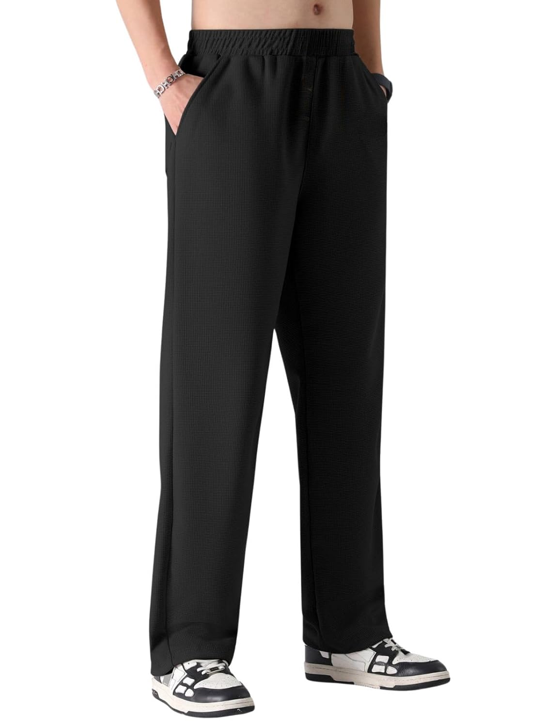 GRECIILOOKS Men’s Loose Mid Rise Regular | Sports Stylish Track Pant | Trouser (Available in Plus Size and Combo Pack of 2)