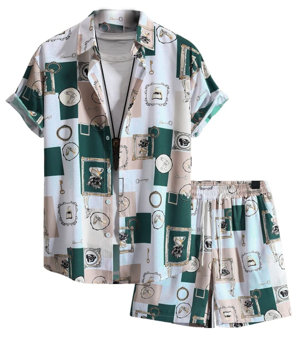 DHRUVI TRENDZ Co Ord Set for Men | Trendy Night Dress for Boys | T-Shirt and Shorts Combo for Lounge | Stylish Summer and Travel Wear |Men’s Matching Two-Piece for Vacation