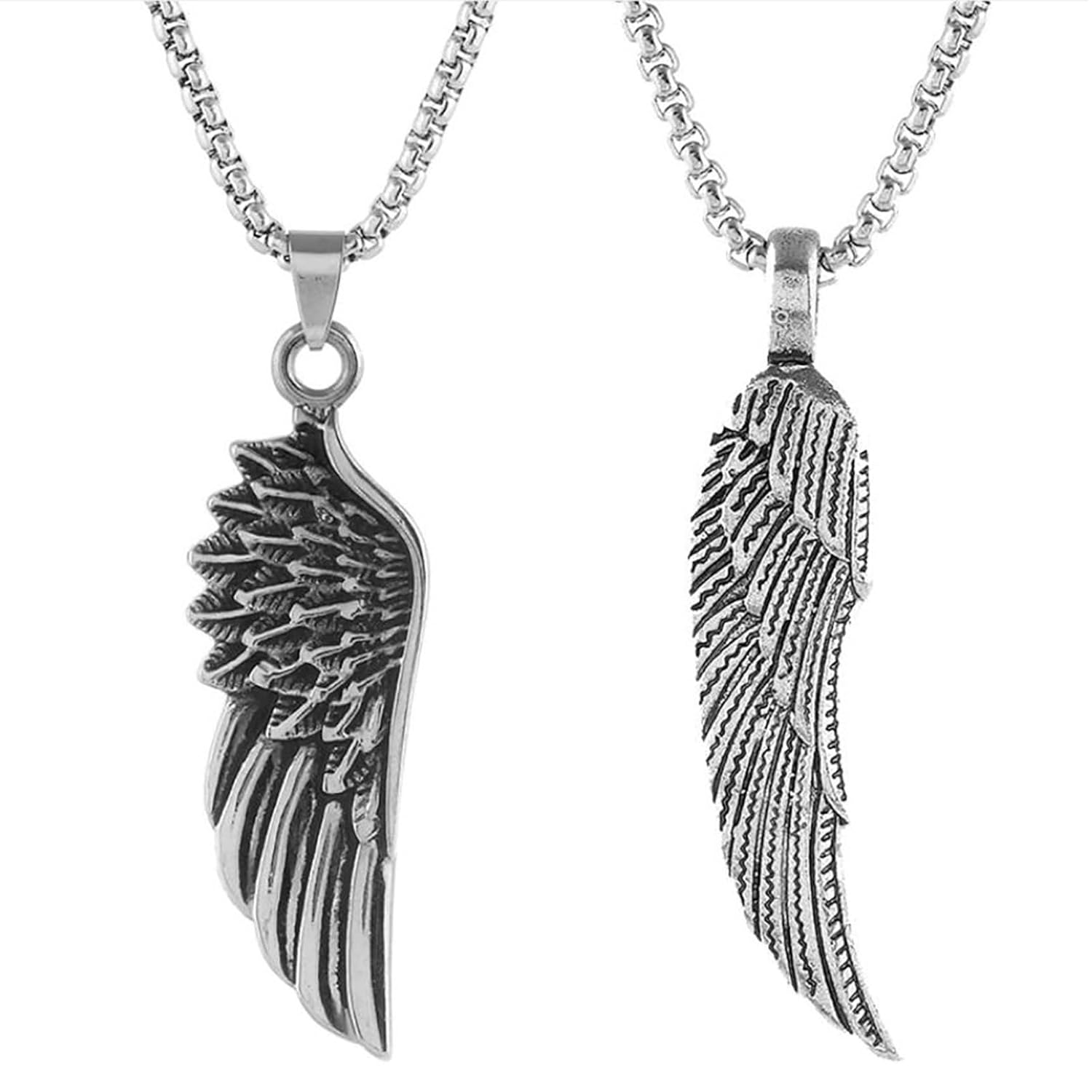 Zytiqt 2 Pieces Chain for Man, Anti Tarnish Jewellery Accessories for Boys | Minimal Jewelry | European Trending Style for Men & Boy, Gifts for Boyfriend & Husband (Silvery)