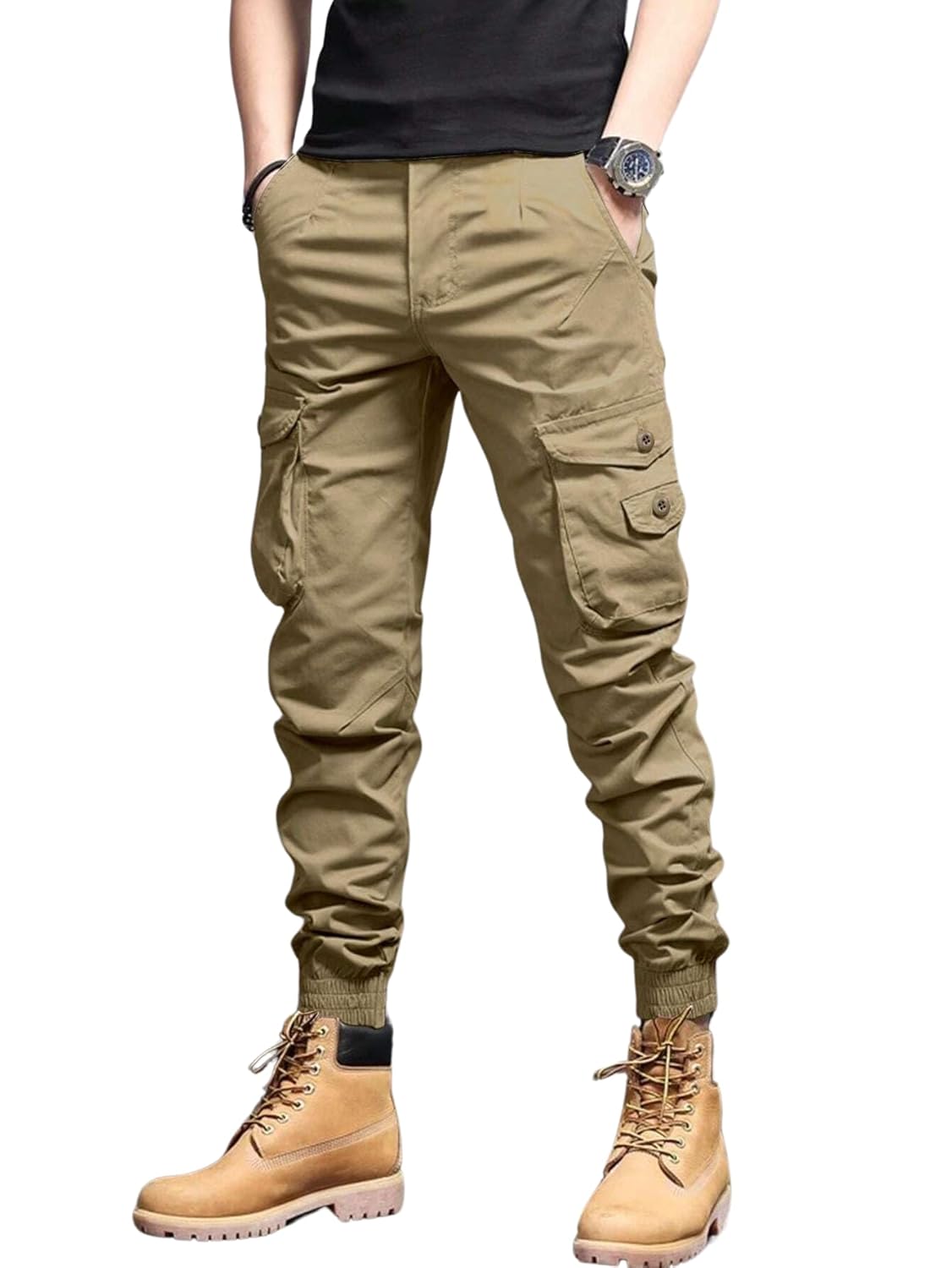 Lymio Men’s Regular Fit Low Rise Cargo || Cargo Pants Cotton || Cargos (Cargo-09-12)