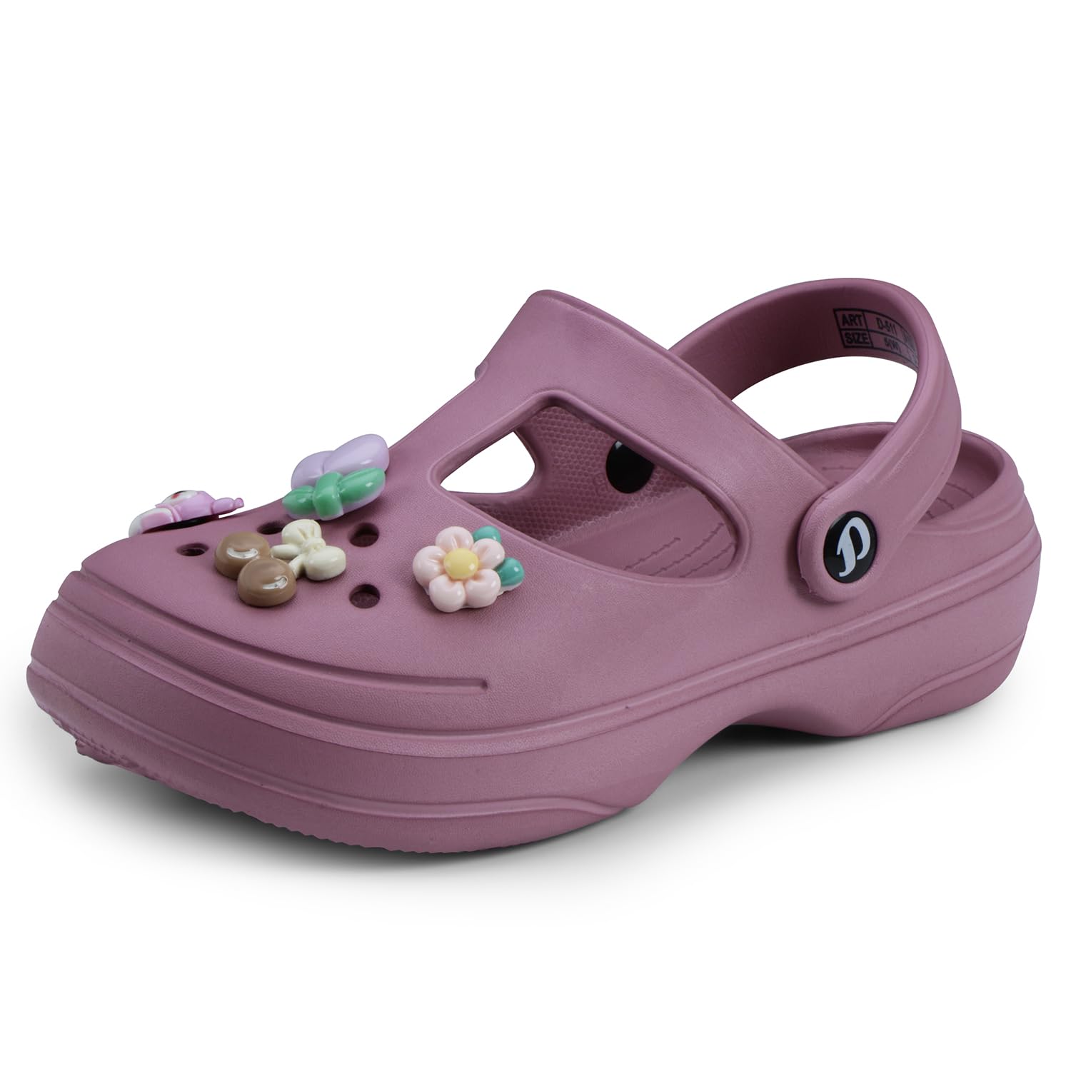 DOCTOR EXTRA SOFT Women’s Classic Charms Clogs/Sandals with Adjustable Back Strap for Adult | Comfortable & Light Weight | Stylish & Anti-Skid |Waterproof & Everyday Use Mules for Girls & Ladies D-511