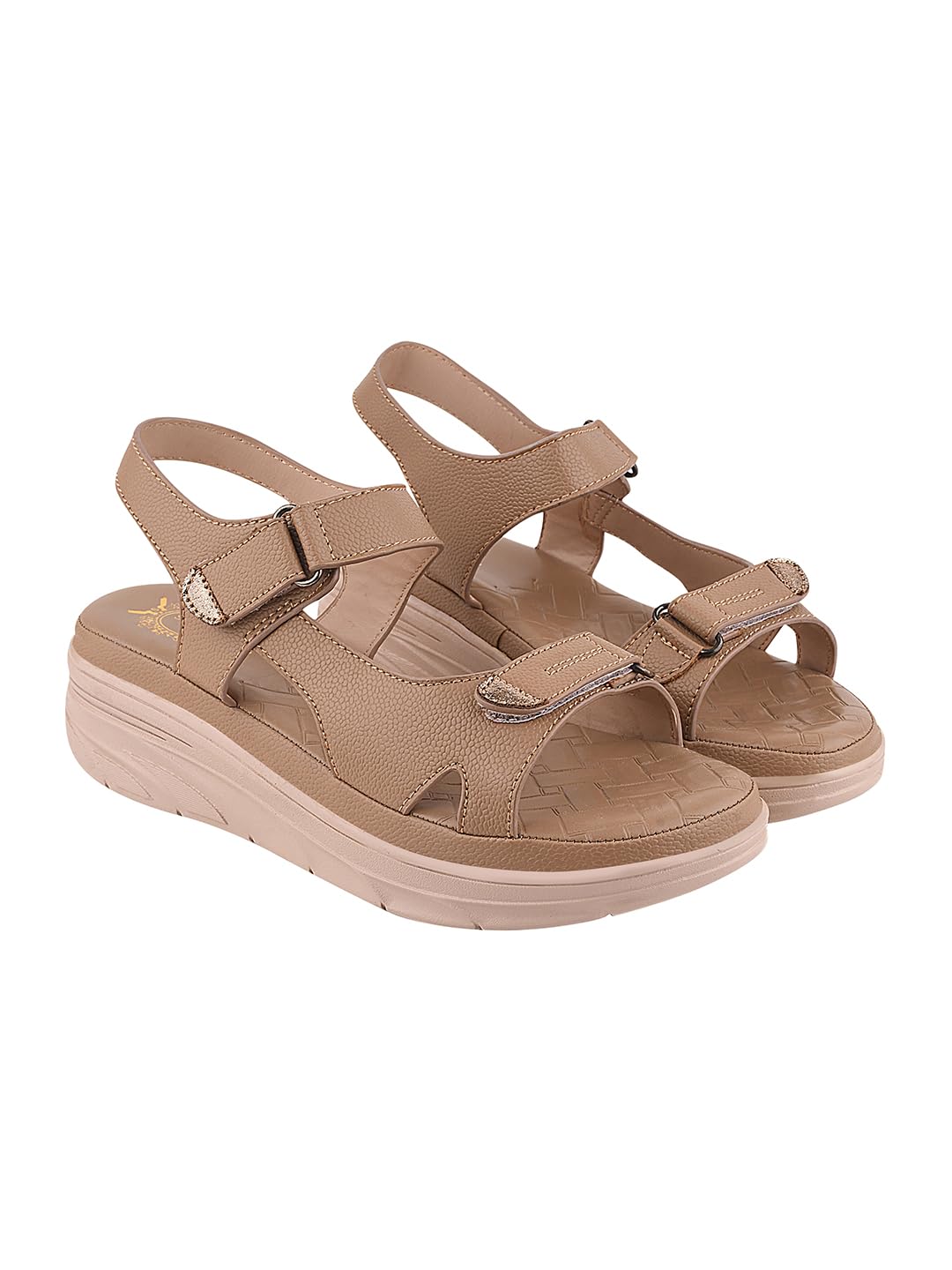 Shoetopia Women’s Comfort Sandals | Lightweight Orthopedic Wedge Sandals with Adjustable Straps & Cushioned Sole for Casual Daily Footwear Shoetopia Women’s Comfort Sandals | Lightweight Orthopedic Wedge Sandals with Adjustable Straps & Cushioned Sole for Casual Daily Footwear