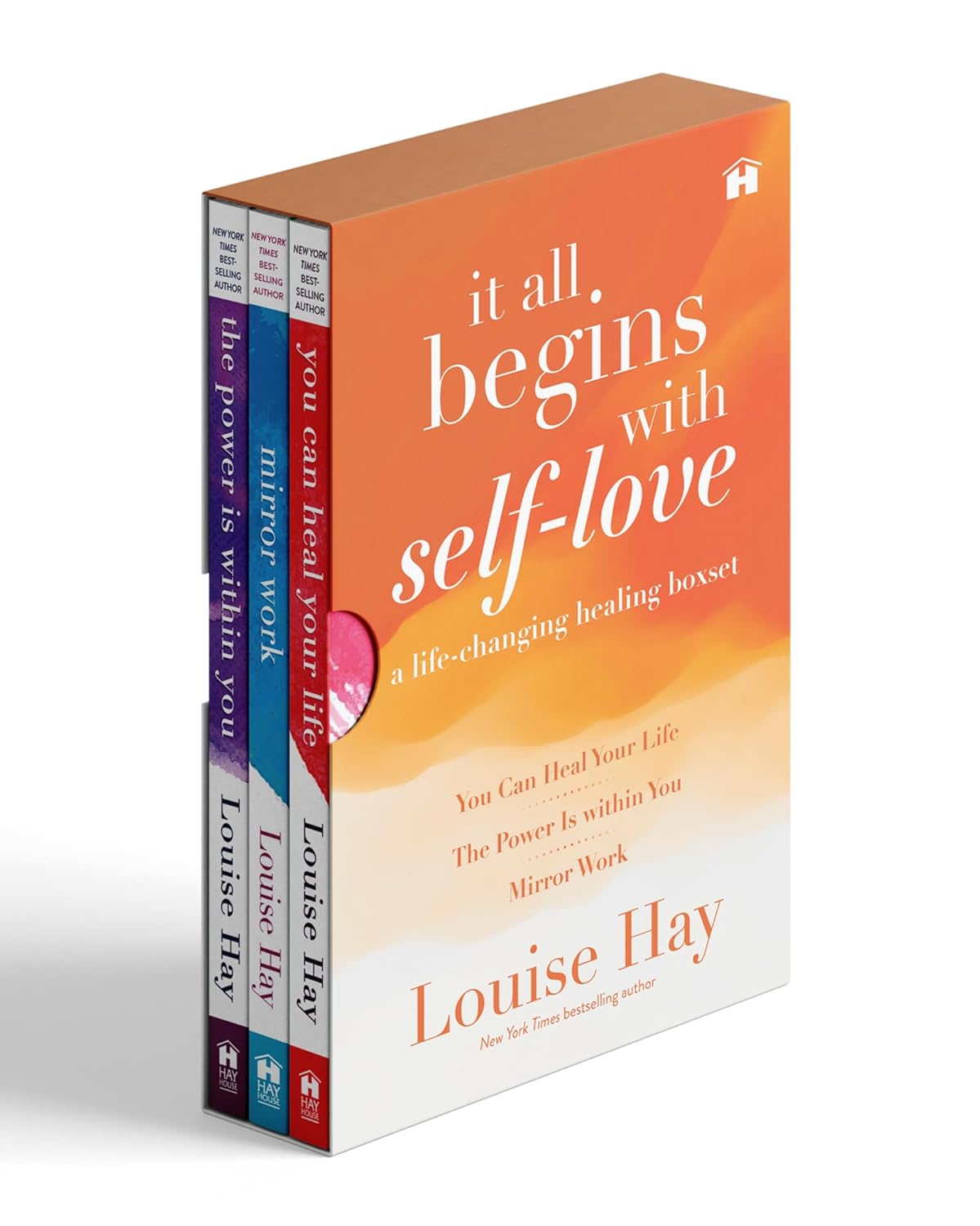 Louise Hay Boxset (Set of 3): It All Begins with Self-love | Includes You Can Heal Your Life, The Power is Within You| Learn Self-Love, Heal Emotionally & Transform Your Life with Affirmations