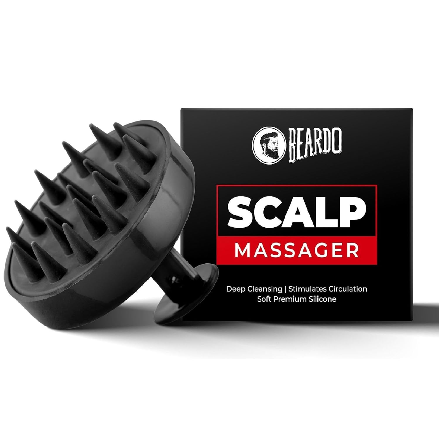 Beardo Scalp Massager for Hair with Removable Handle | Soft Silicone Bristles for Dry Massage, Oil & Shampoo | Massager Shampoo Hair Brush, Super Soft Bristles, Exfoliating | Scalp massager for Men & Women Beardo Scalp Massager for Hair with Removable Handle | Soft Silicone Bristles for Dry Massage, Oil & Shampoo | Massager Shampoo Hair Brush, Super Soft Bristles, Exfoliating | Scalp massager for Men & Women