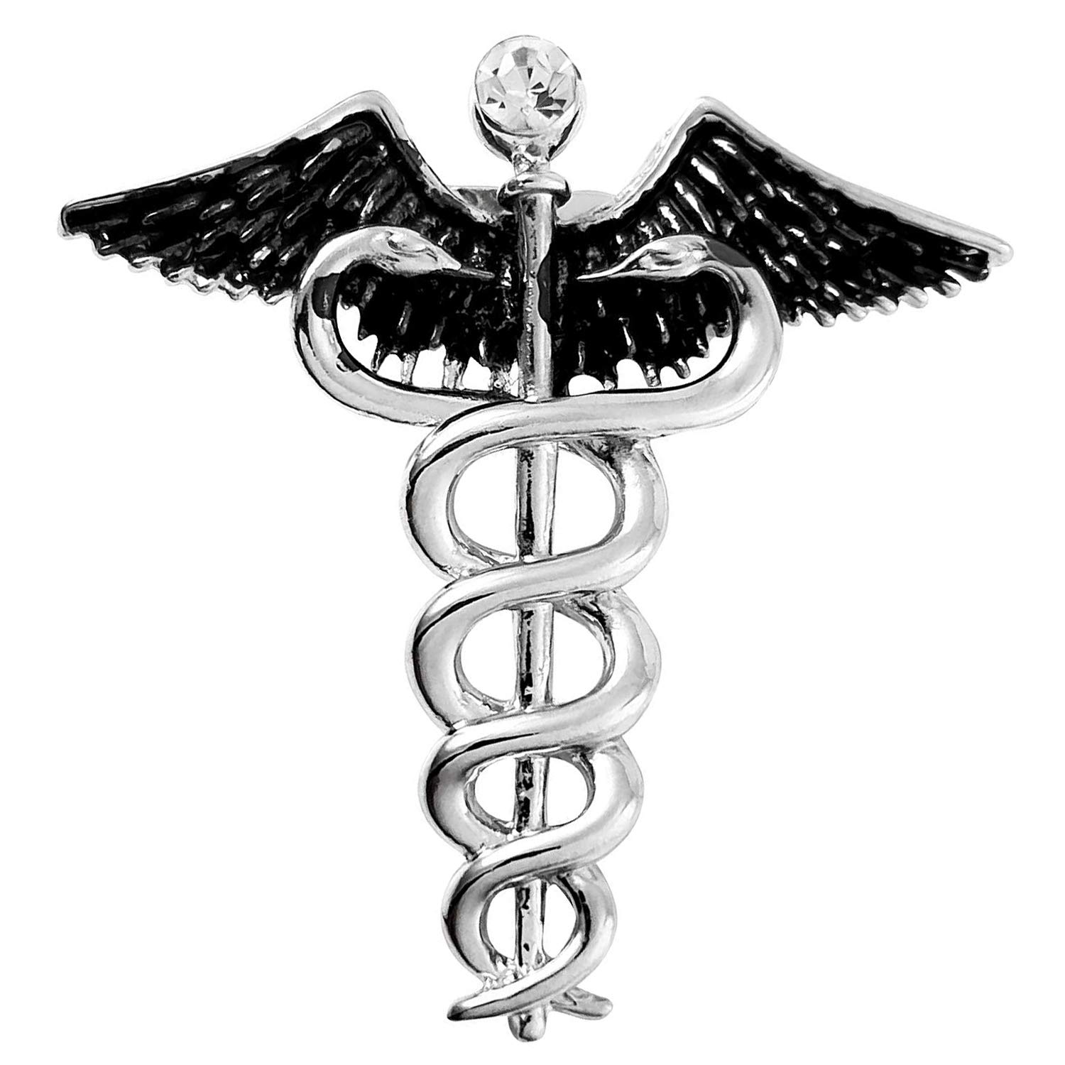 Mahi Medical Caduceus Doctor’s Unisex Brooch Lapel Pin (PABP1101071PR)