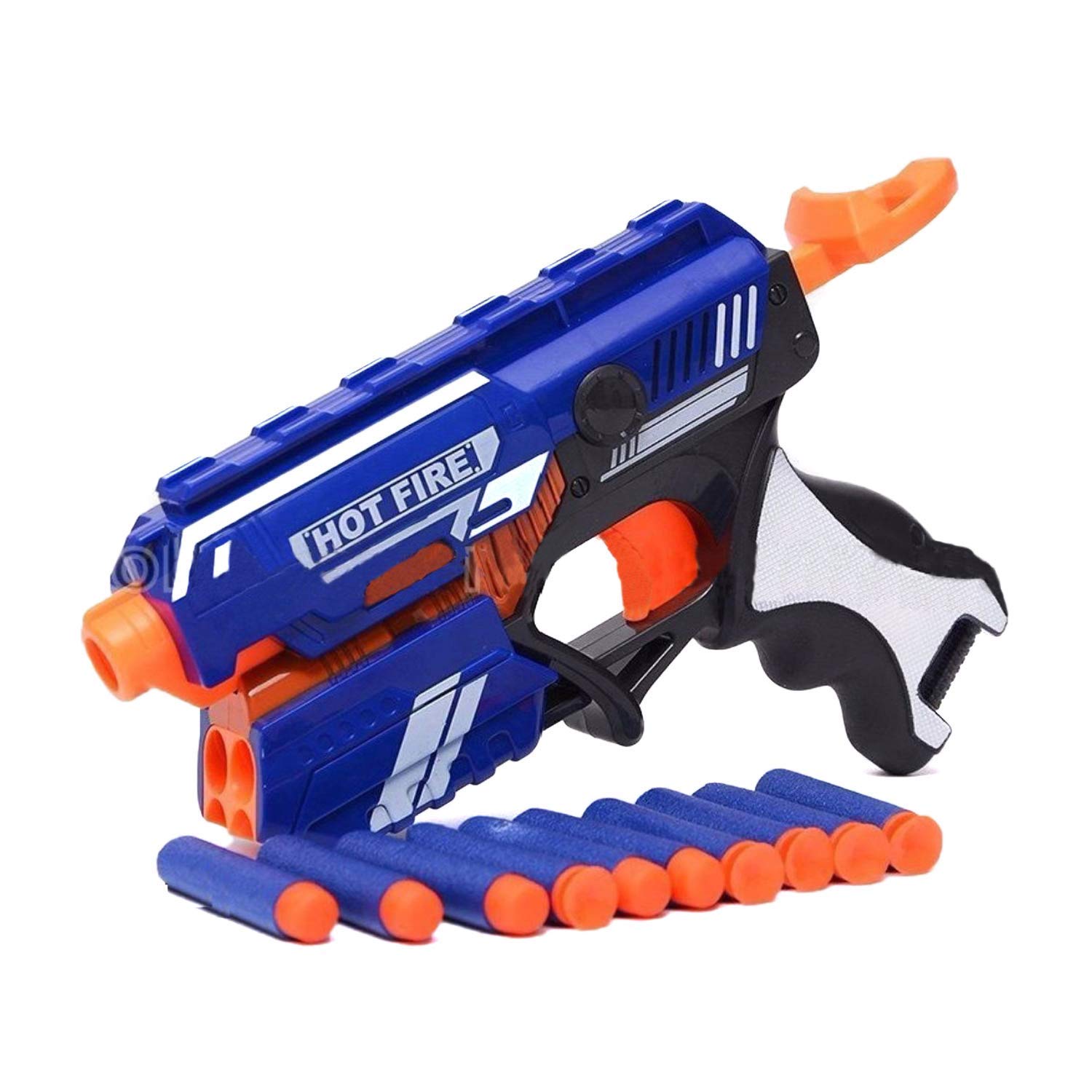 Storio Blaze Storm Hot Fire Soft Bullet Gun Toy With 10 Safe Soft Foam Bullets, Fun Target Shooting Battle Fight Game For Kids Boys (Blaze Storm- Hot Fire),Multicolor Storio Blaze Storm Hot Fire Soft Bullet Gun Toy With 10 Safe Soft Foam Bullets, Fun Target Shooting Battle Fight Game For Kids Boys (Blaze Storm- Hot Fire),Multicolor