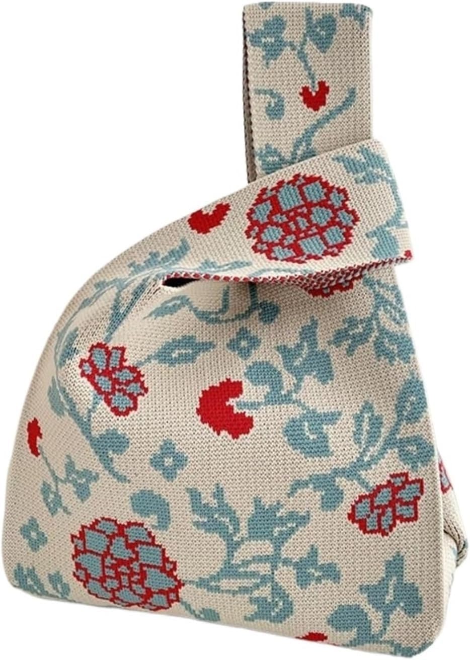 Kawn® Crochet Wrist Handbag for Women Wristlet Handbag Sleeve Knot Pouch Portable knitted breathable lightweight foldable Casual Small Purse Cute Tote Bag For Shopping, Dating, Travel Kawn® Crochet Wrist Handbag for Women Wristlet Handbag Sleeve Knot Pouch Portable knitted breathable lightweight foldable Casual Small Purse Cute Tote Bag For Shopping, Dating, Travel