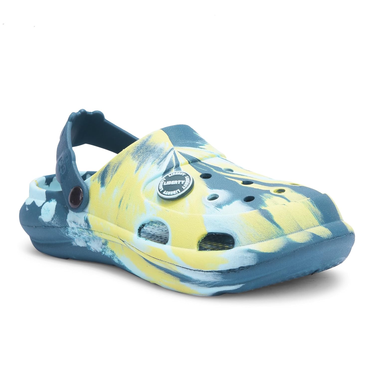 Liberty Lucy & Luke ALEX-02E Casual Slingback Clogs for Kids – Black, Navy Blue & Teal Blue | Slip-On Comfort, Comfortable & Lightweight | Ideal for All-Day Wear | Suitable for Indoors/Outdoors