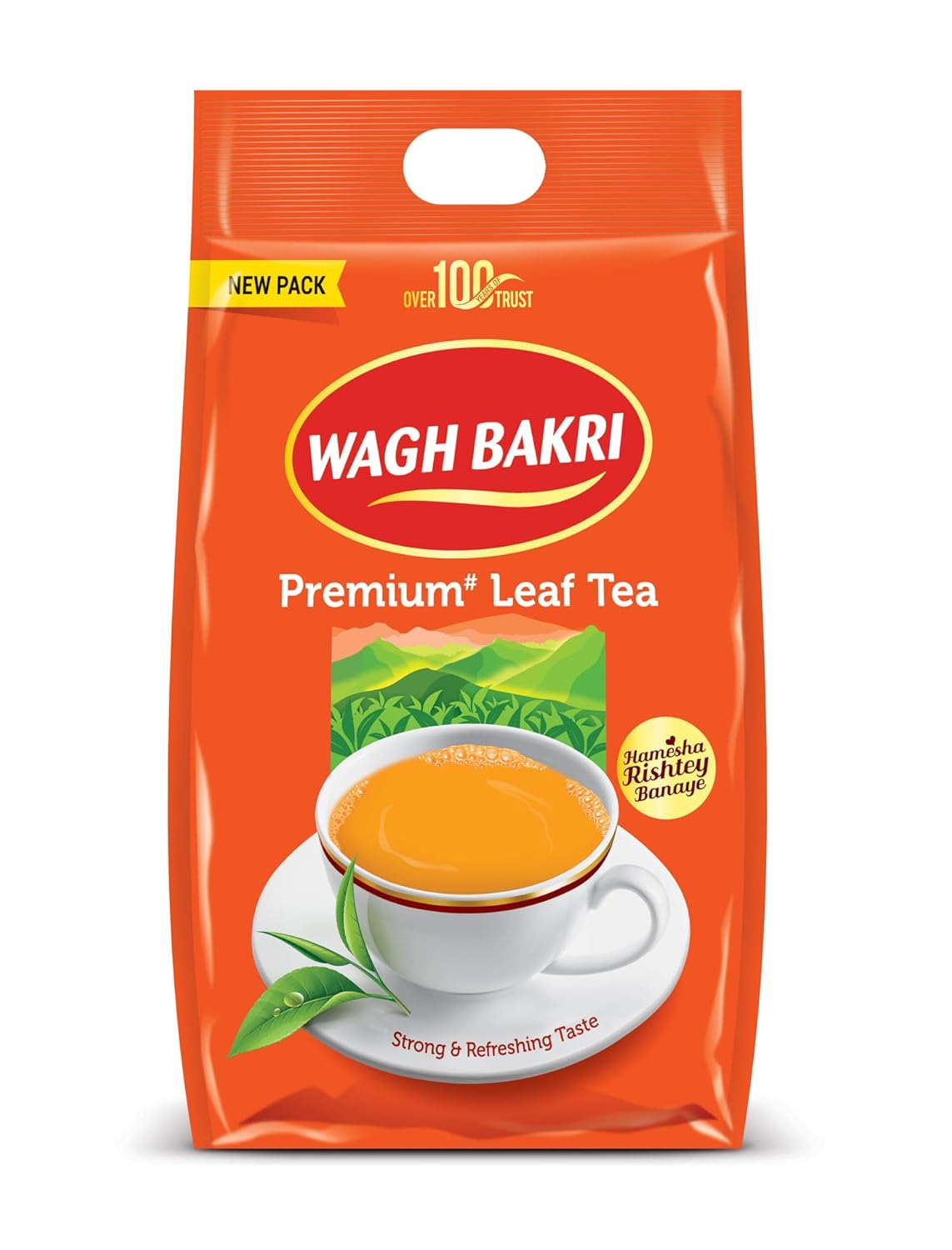 Wagh Bakri Premium Leaf Tea Pack, 1Kg, Assam