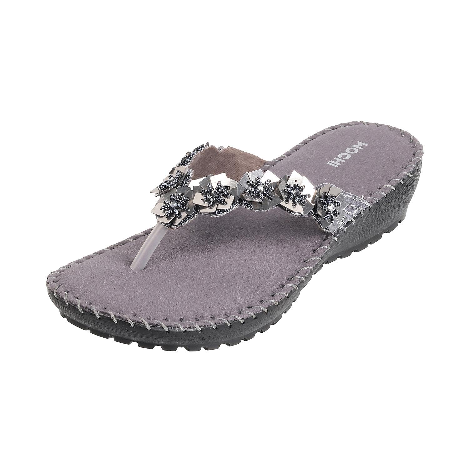 Mochi Women Suede Comfort Slip-on Sandal