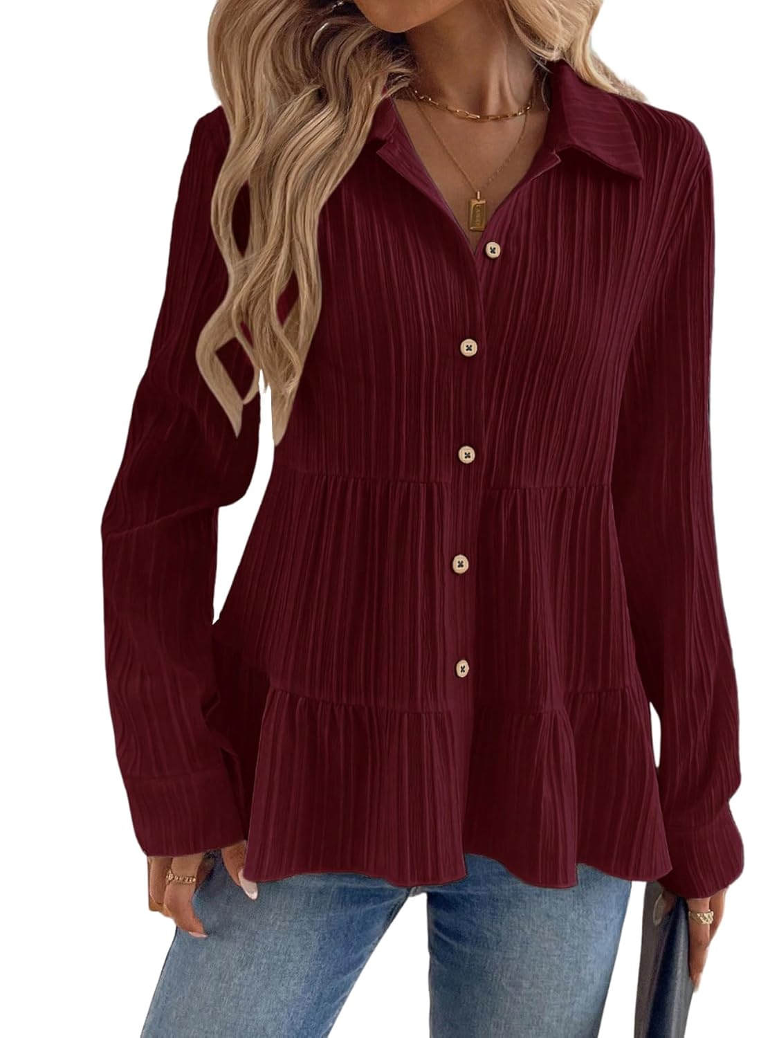 TOPLOT Tops for Women || Button-Up Tunic || Women Shirt (5247) TOPLOT Tops for Women || Button-Up Tunic || Women Shirt (5247)