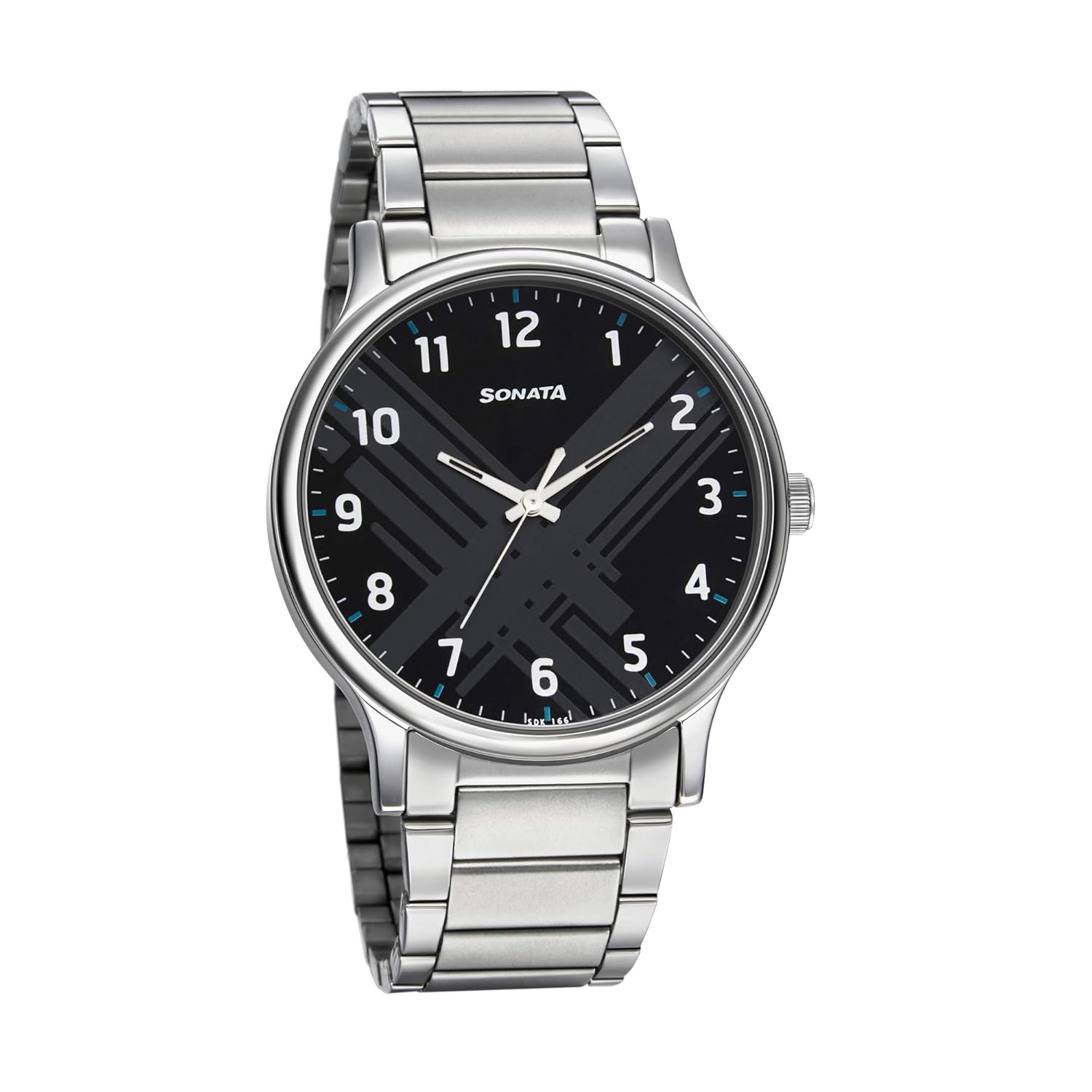 Sonata Smart Plaid Quartz Analog Black Dial Silver Stainless Steel Strap Watch for Men – NT77105SM02W Sonata Smart Plaid Quartz Analog Black Dial Silver Stainless Steel Strap Watch for Men – NT77105SM02W