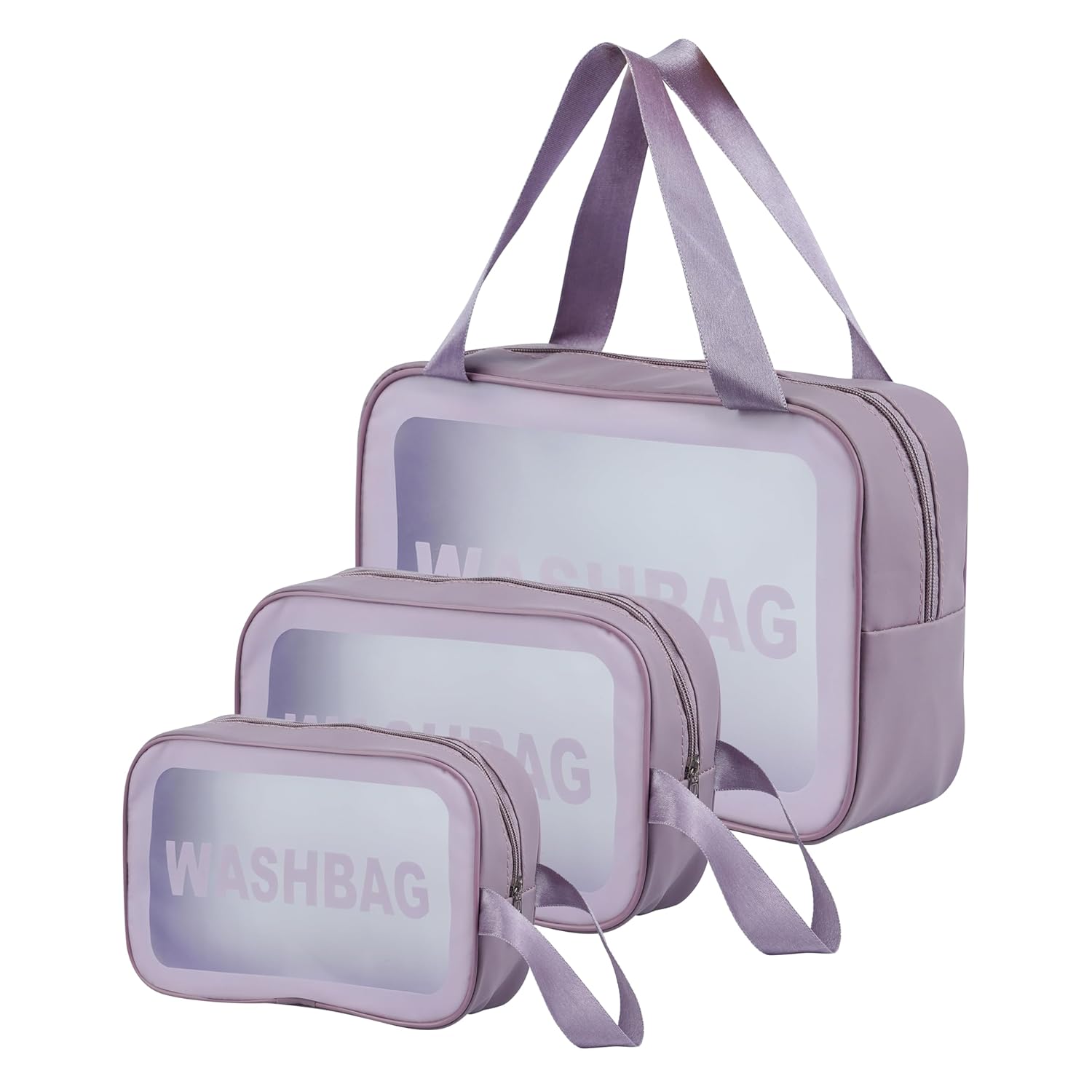 RNTR Travel Toiletry Pouch for Women & Men | Multipurpose Cosmetic & Toiletry Organizer Bag for Makeup, Bathroom Accessories, Stationery & Toys (Set of 3)