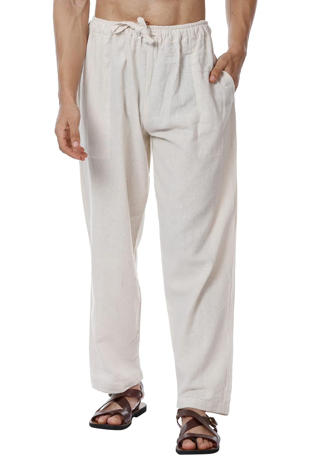 Aatman One Size Men’s Eco-Friendly Cotton Pyjama | Fits Waist Size 28 to 36 Inches