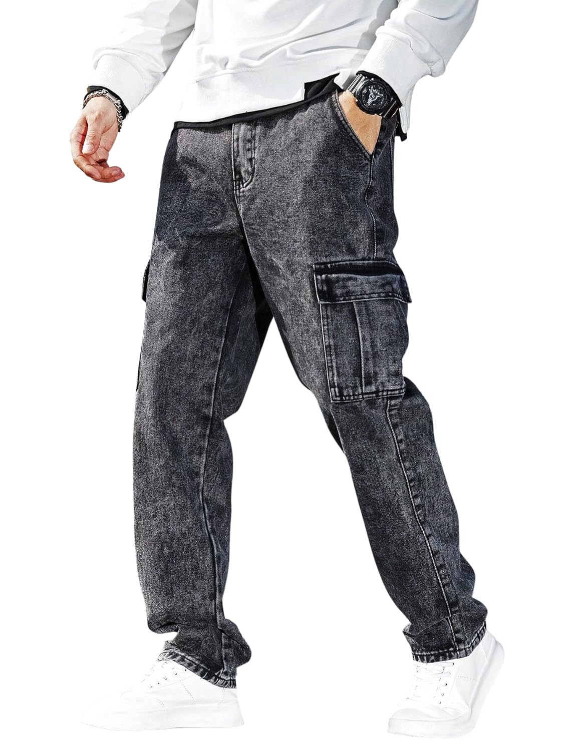 Men Jeans || Jeans for Men || Cargo Jeans (Q-04-05)