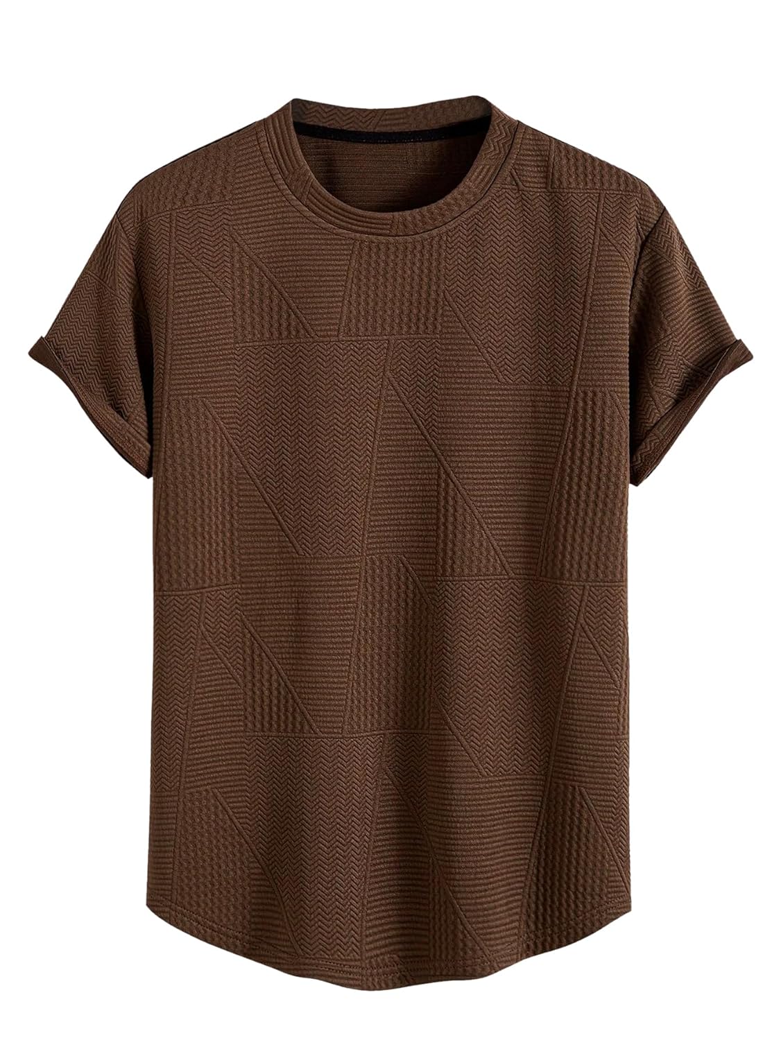 GRECIILOOKS T Shirt for Men Cotton | Textured Oversized Fit Man t-Shirt | Round Neck Half Sleeve Men t-Shirt’s (Available in Plus Size and Combo Pack of 2)