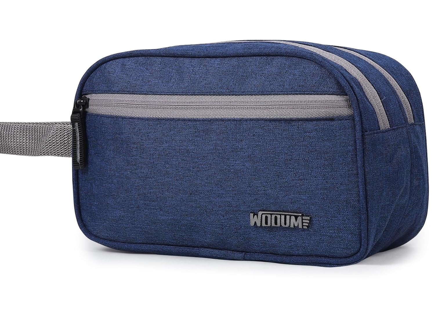 Wooum Polyester Toiletry Bag for Men & Women, Travel Pouch for Toiletries Shaving Kit & Cosmetics, Water Resistance Pouch for Travel Accessories, Organizer Travel Pouch for Make Up (Navy Blue) Wooum Polyester Toiletry Bag for Men & Women, Travel Pouch for Toiletries Shaving Kit & Cosmetics, Water Resistance Pouch for Travel Accessories, Organizer Travel Pouch for Make Up (Navy Blue)