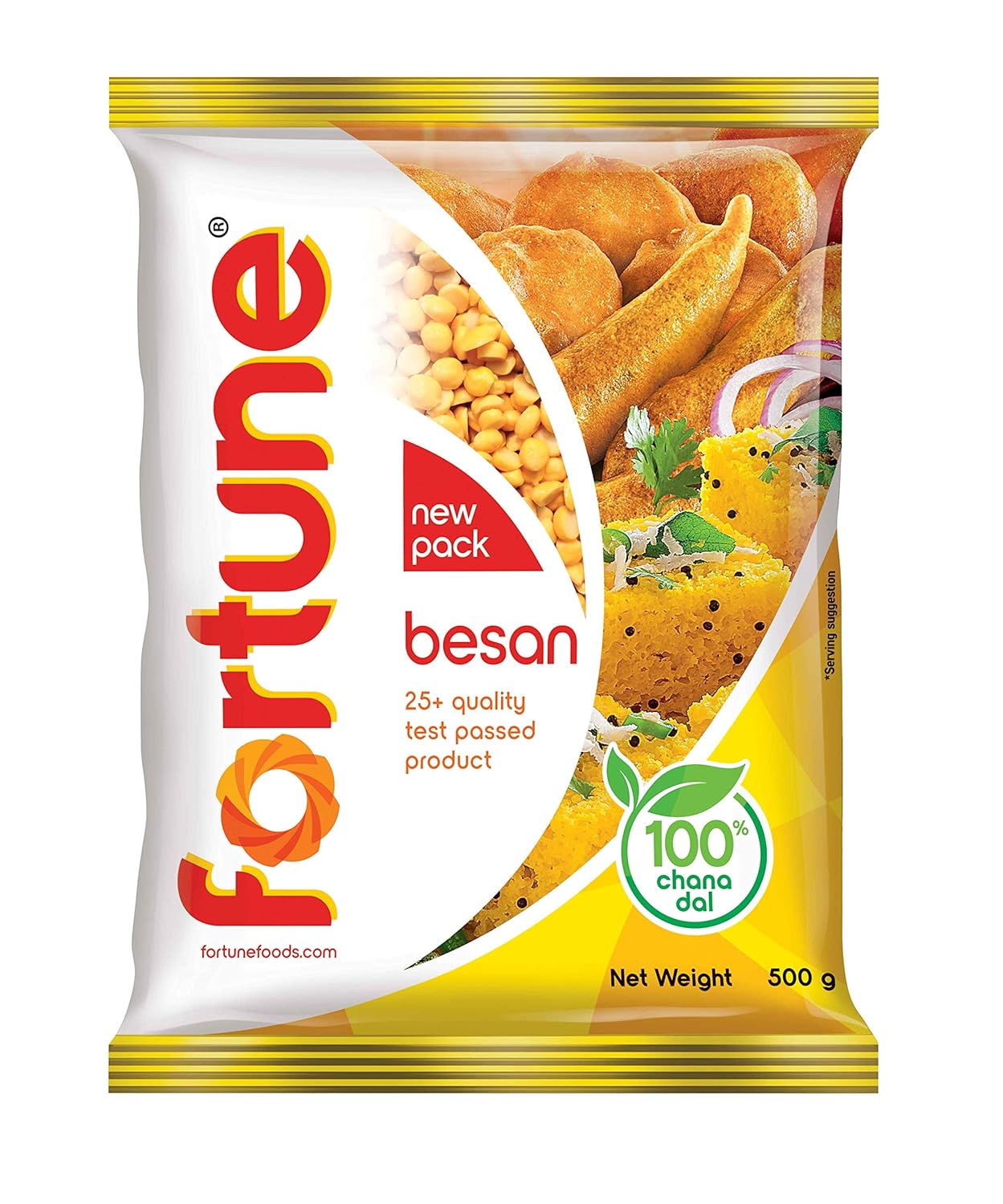 Fortune Chana Besan, 100% Chana Dal 100% Taste, 500 g Fortune Chana Besan, 100% Chana Dal 100% Taste, 500 g