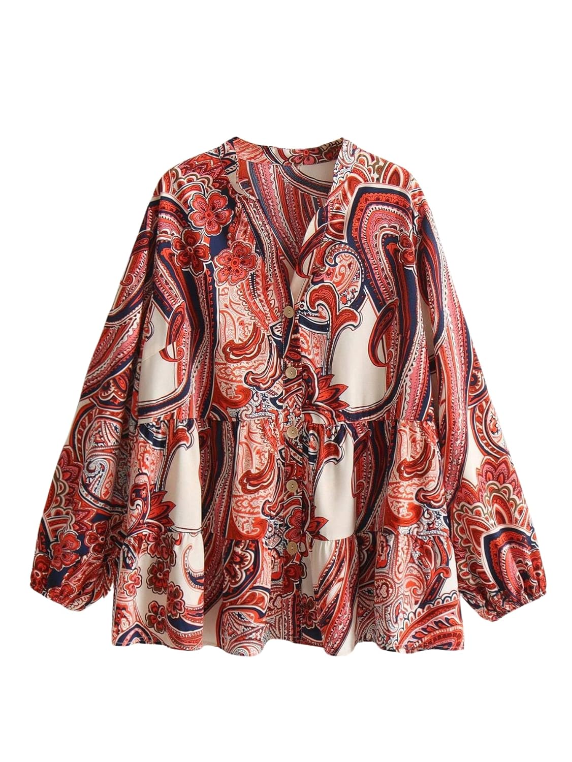 Leriya Fashion Women’s Rayon Korean Style Long Sleeve Oversized Button Down Shirt | Plus Size Workwear Top for Office & Casual Wear (Available in Plus Size)