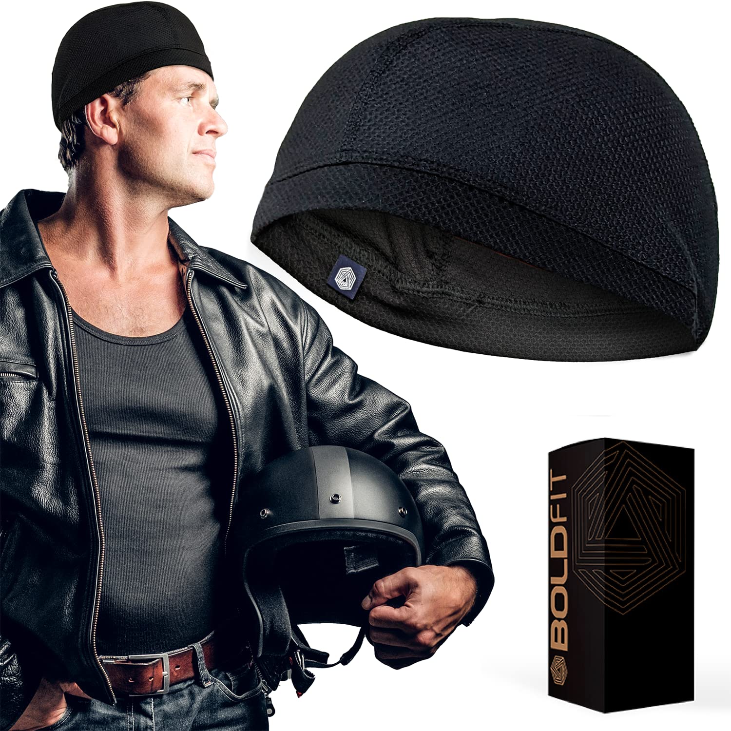 Boldfit Helmet Skull Caps Bike Polycotton Head Caps Hair Inner Helmet Cover Cap for Bikers Sweat Cooling Skull Cap for Cycling – Black Pack of 1, for Men Boldfit Helmet Skull Caps Bike Polycotton Head Caps Hair Inner Helmet Cover Cap for Bikers Sweat Cooling Skull Cap for Cycling – Black Pack of 1, for Men