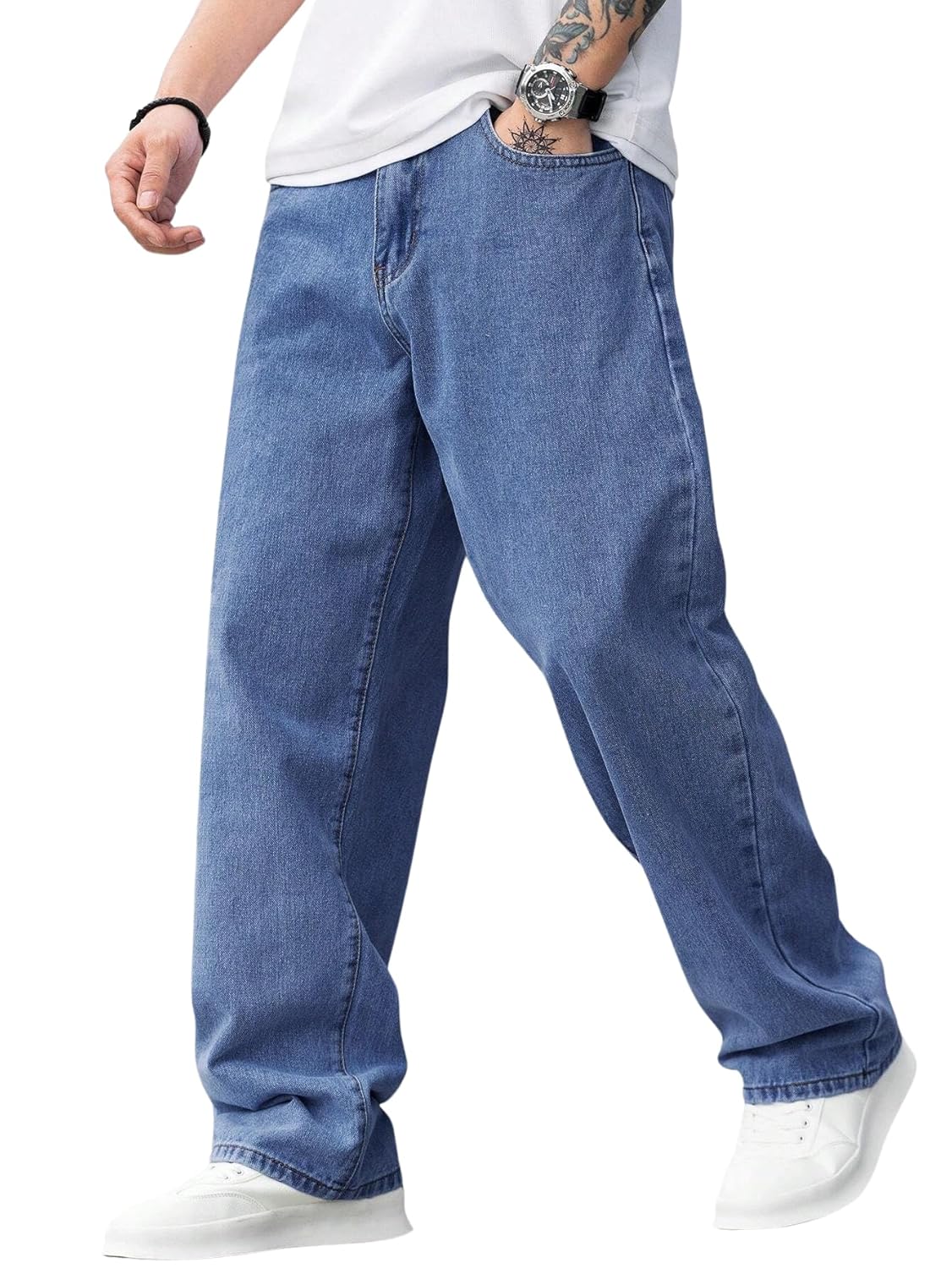 Lymio Men’s Regular Fit Mid Rise Jeans || Stylish Jeans (Jeans-13-14)