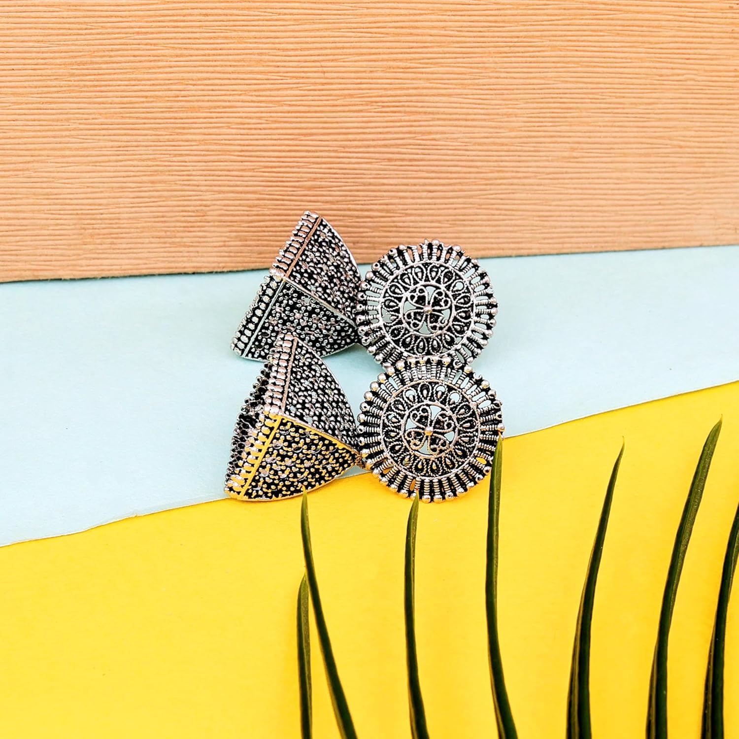 Fashion Frill Earrings For Women Floral Vintage Design Traditional Drop Jhumke For Women Girls Love Gifts 12 Pair of Earrings