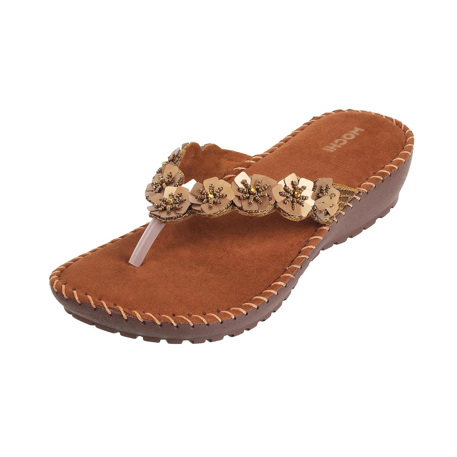 Mochi Women Suede Comfort Slip-on Sandal