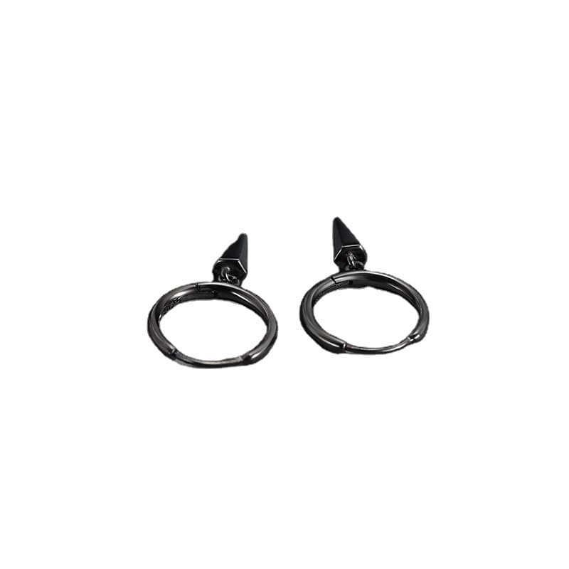 SECRET STASH Anti-Tarnish Black Sharp Loop Hoop Earrings | Gifts for Men And Boys | Stylish Adjustable Earring Set | Men’s Jewellery | Man Fashion Accessories SECRET STASH Anti-Tarnish Black Sharp Loop Hoop Earrings | Gifts for Men And Boys | Stylish Adjustable Earring Set | Men’s Jewellery | Man Fashion Accessories