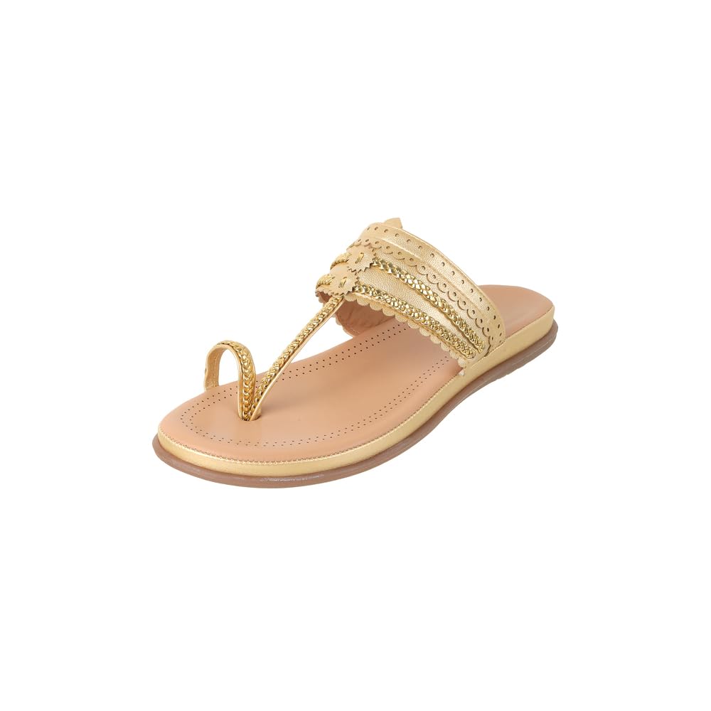 Metro Women Flat Kolhapuri Comfort Chappal Metro Women Flat Kolhapuri Comfort Chappal